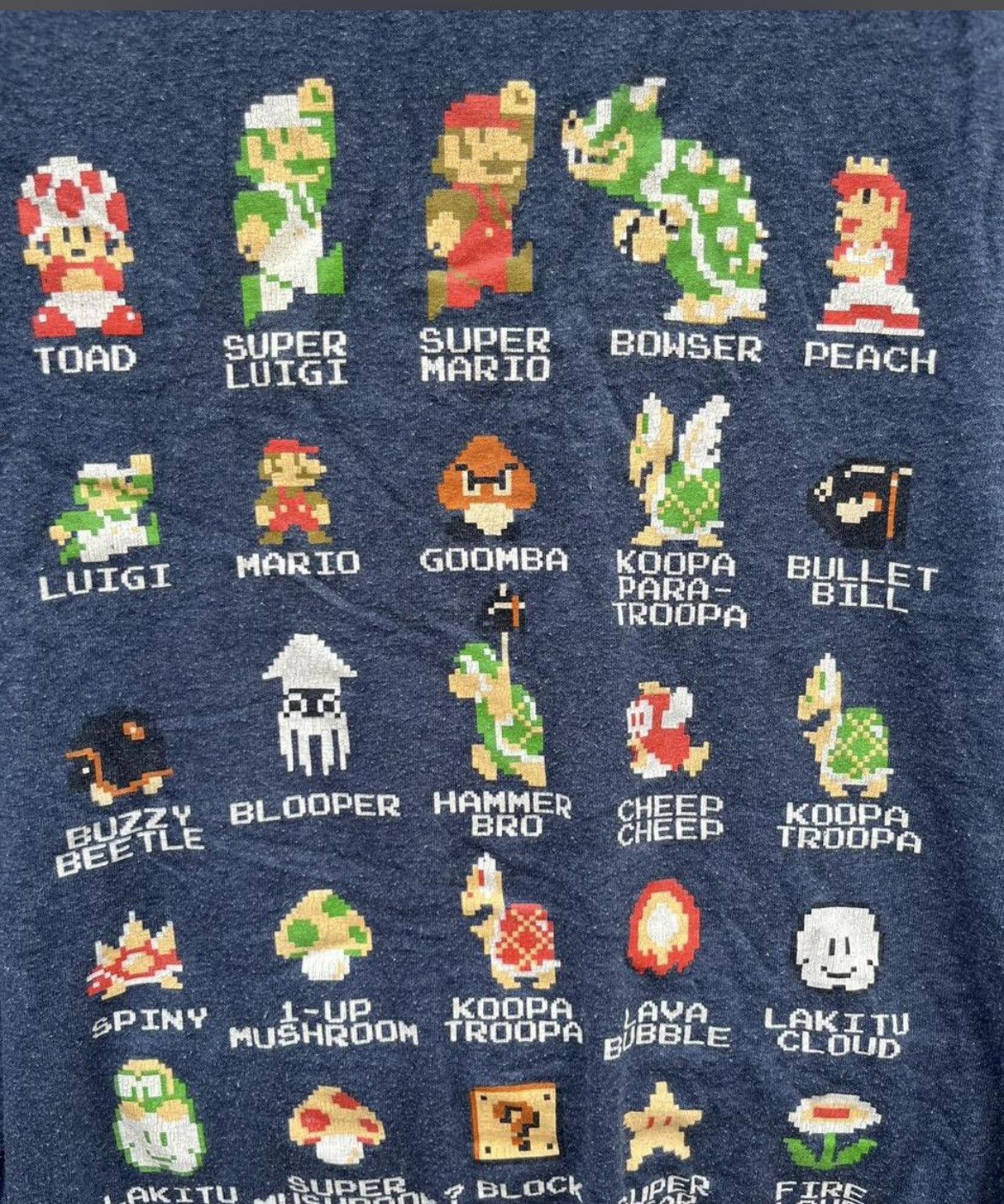 Nintendo Nintendo Super Mario Bro Y2K Pixel Cast Graphic Tee | XL Size US XL / EU 56 / 4 - 3 Thumbnail
