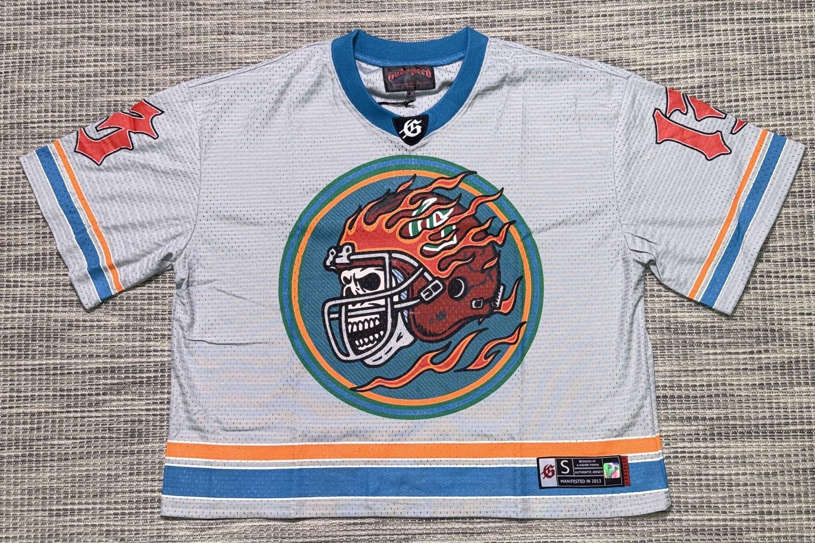 Godspeed Godspeed Grey/Blue/Orange First Down Jersey Size US L / EU 52-54 / 3 - 1 Thumbnail