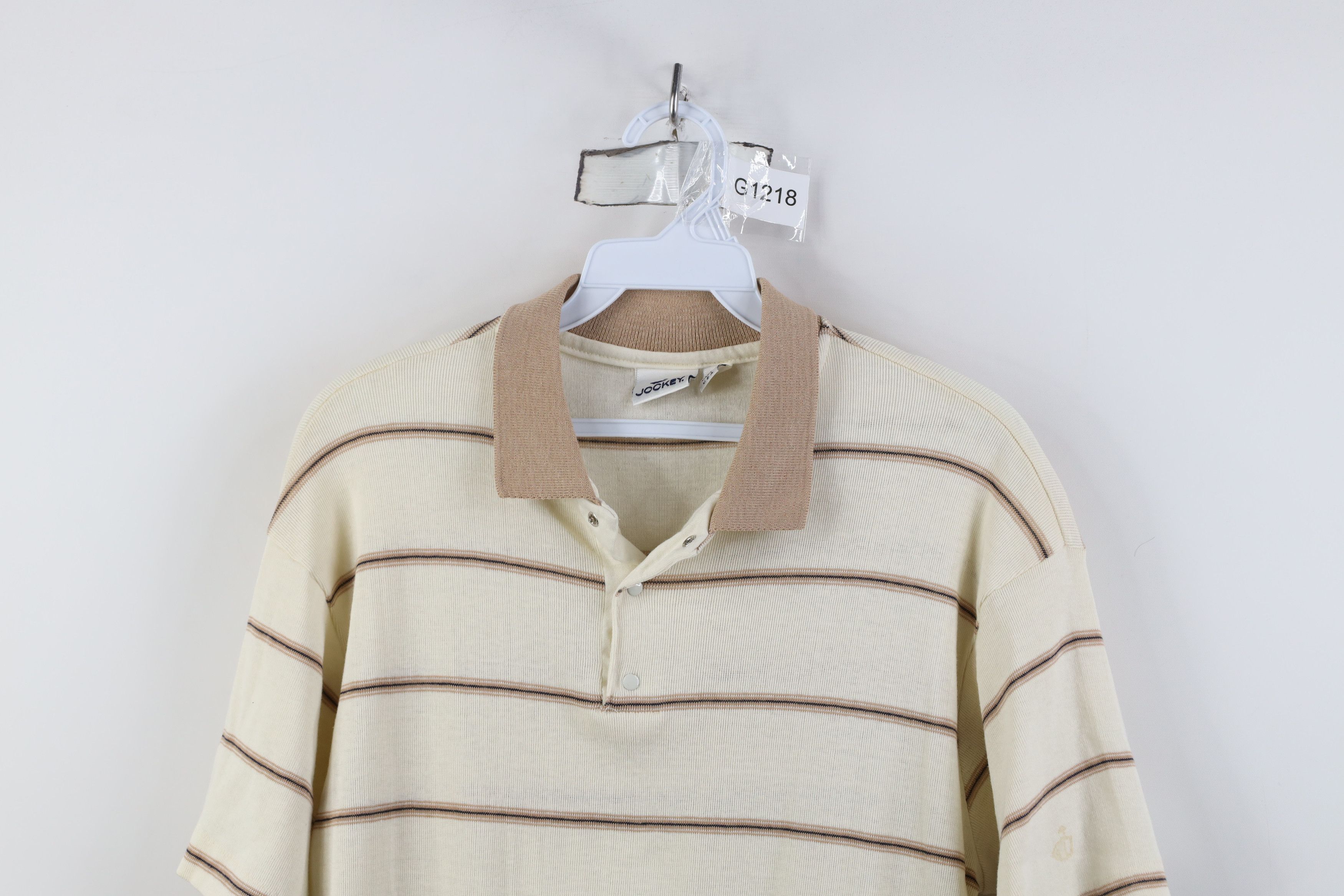 Vintage Vintage 70s Streetwear Thermal Knit Golf Polo Shirt USA Size US L / EU 52-54 / 3 - 2 Thumbnail