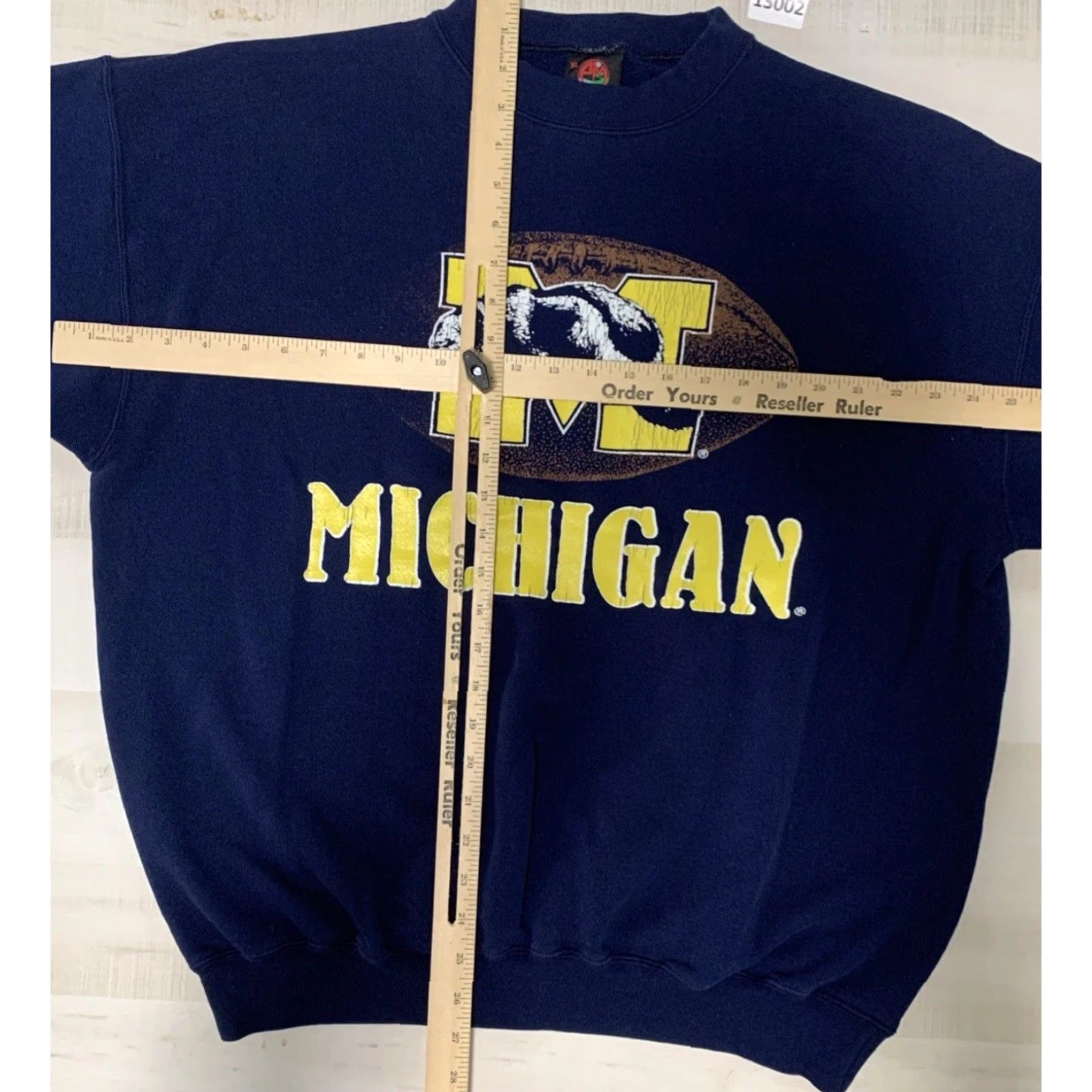 Vintage VINTAGE Michigan Wolverines Football Blue Graphic Sweatshirt UNISEX Adults XL Size US XL / EU 56 / 4 - 2 Thumbnail