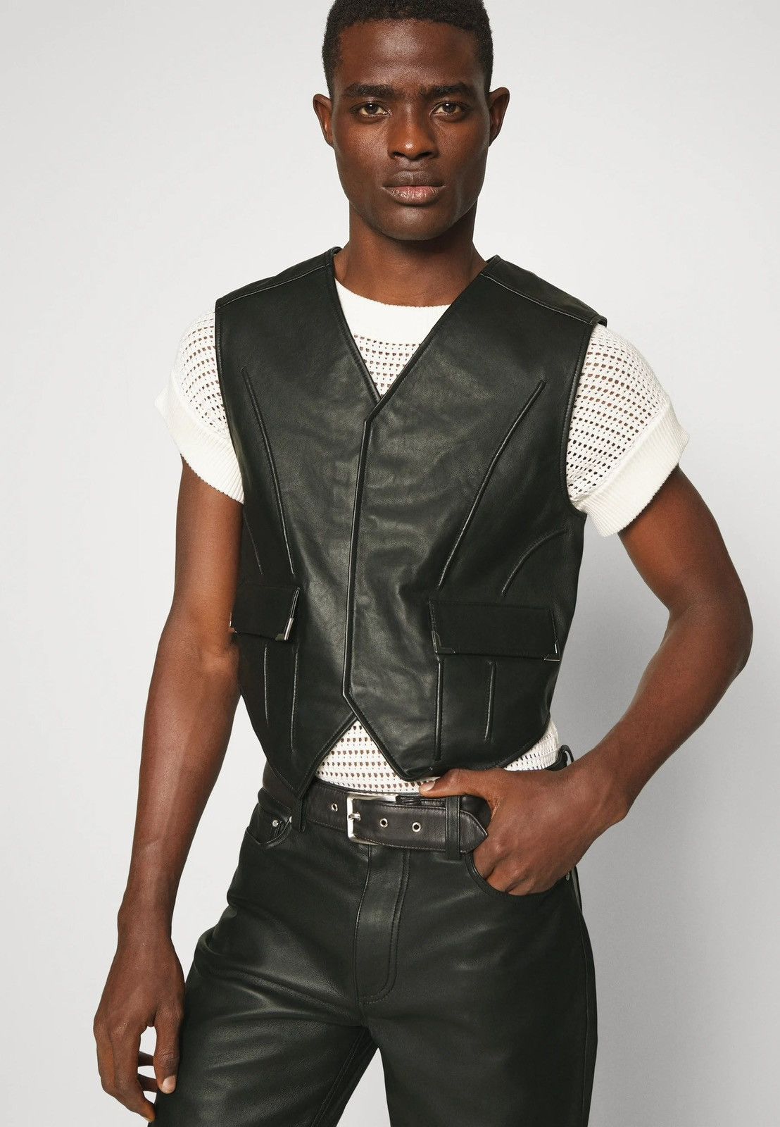 Han Kjobenhavn !DS! FW22 Han Kjobenhavn Tendon Cargo Leather Vest Size US S / EU 44-46 / 1 - 4 Thumbnail