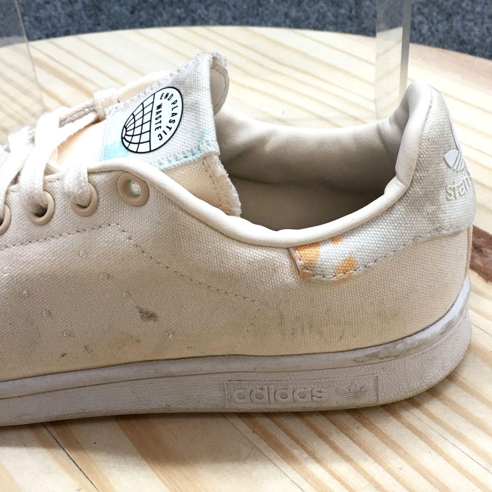 Adidas Adidas Sneaker Womens 7 Cream Stan Smith Wonder Laced Up Casual Comfort H03919 - Sale Size US 7 / IT 37 - 7 Thumbnail
