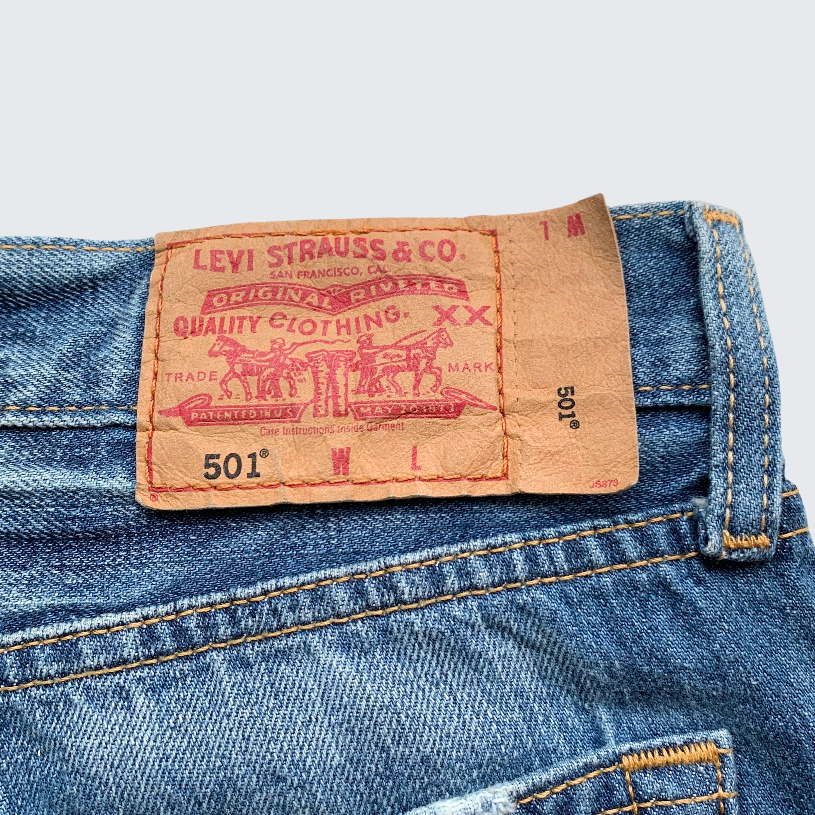 Levi's × Levi's Vintage Clothing × Vintage Vintage Blue Jeans Levi's 1990s 501 Womens Denim Skirt Size 26" / US 2 / IT 38 - 4 Thumbnail