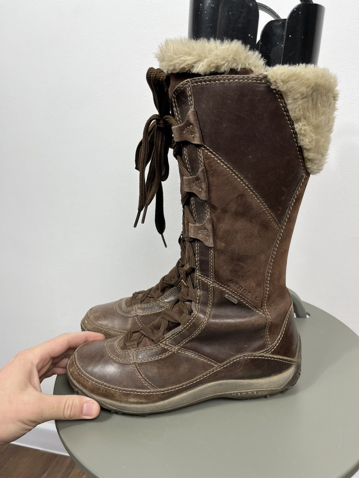 Merrell Merrell Tall Lace Up Waterproof Leather Boots US 8 EU 38.5 Size US 8 / IT 38 - 9 Thumbnail