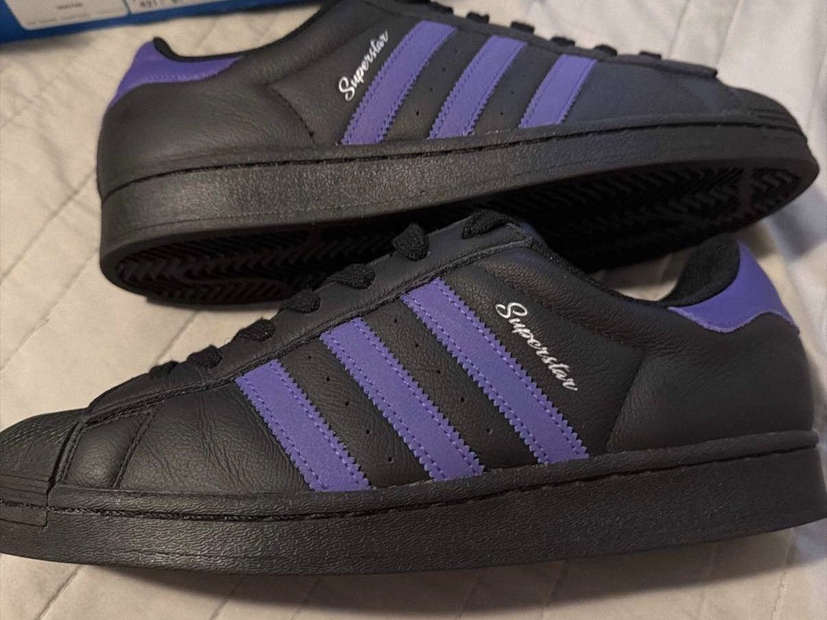 Adidas Adidas Superstar Black Energy Ink Silver Metallic Size US 10 / IT 40 - 1 Thumbnail