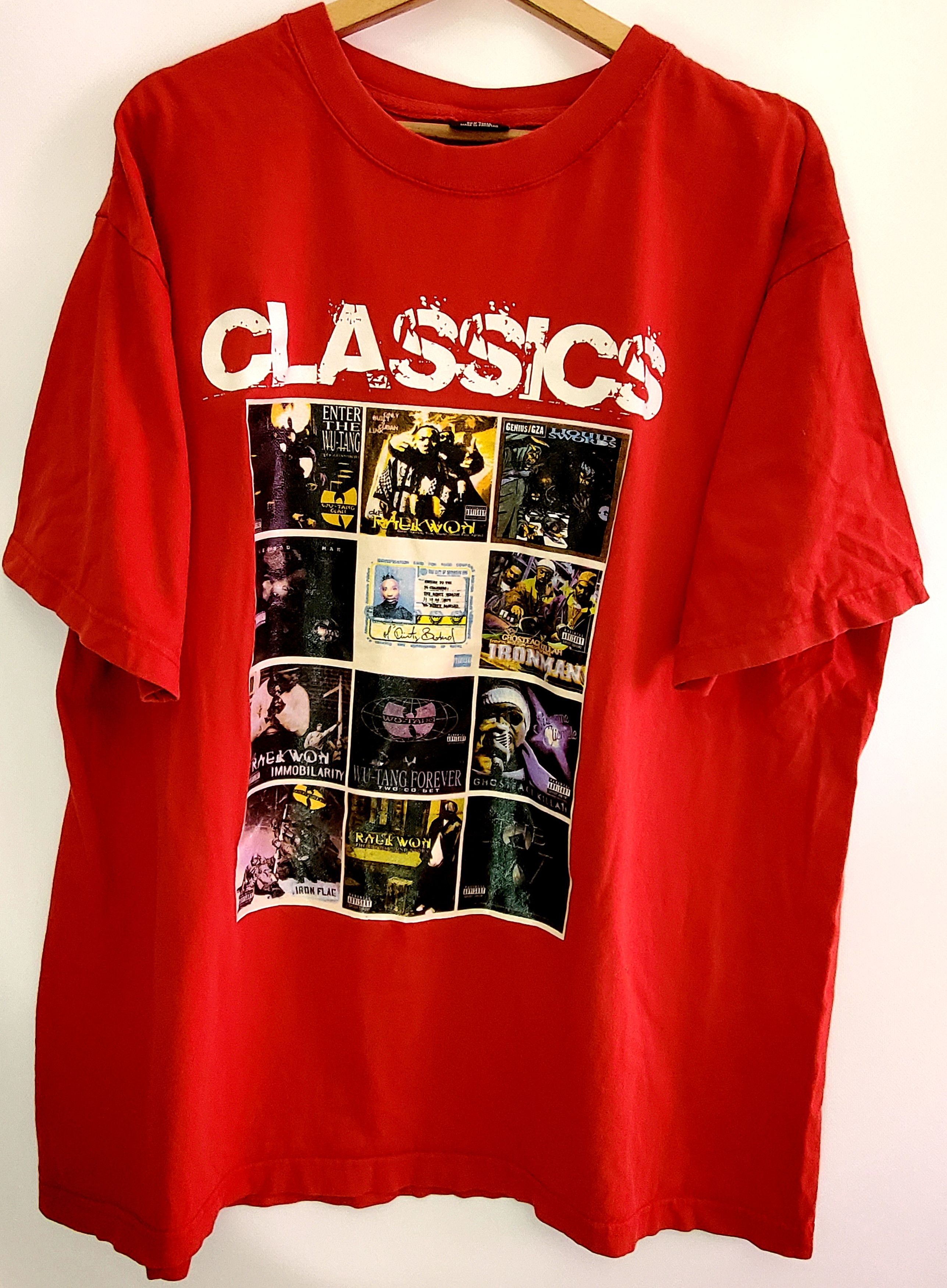 Band Tees × Rap Tees × Vintage Vintage Wu Tang Clan Classics Rap Tee Hip Hop Band Cuban shi Size US XXL / EU 58 / 5 - 1 Thumbnail