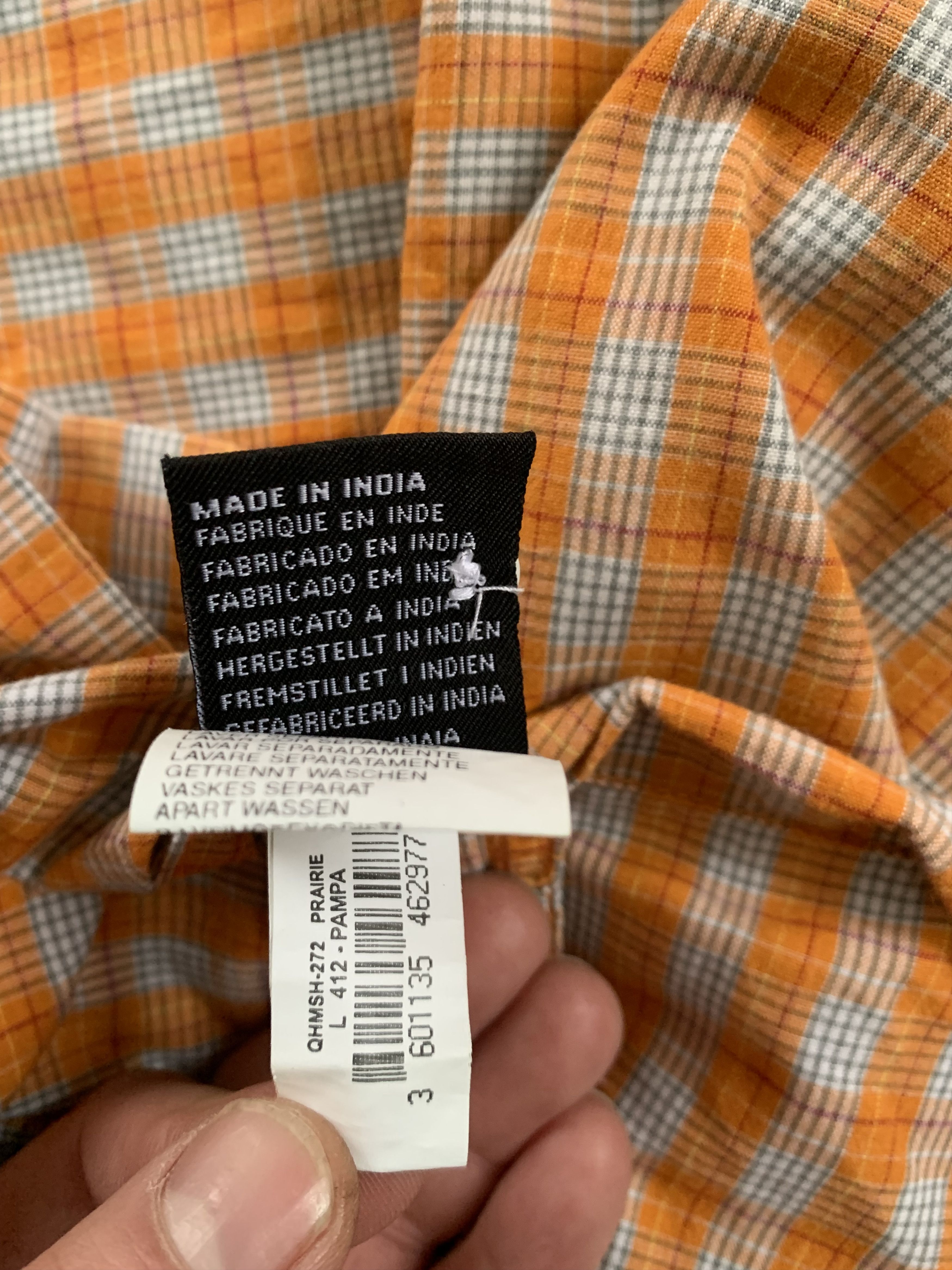 Quicksilver Vintage Quicksilver Plaid Orange Trekking Button Up Shirt Size US L / EU 52-54 / 3 - 10 Thumbnail