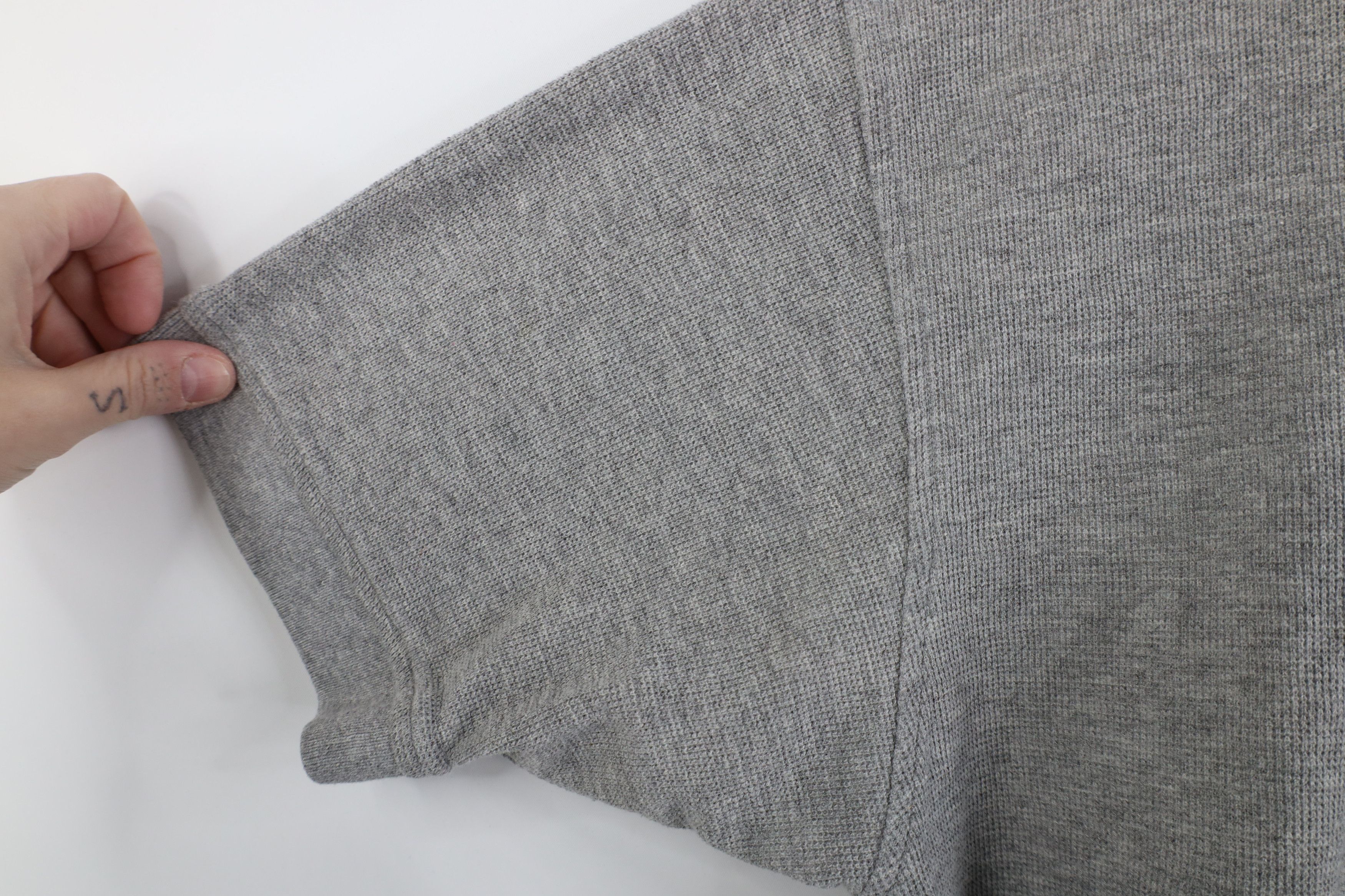 Vintage Vintage 90s Streetwear Waffle Knit Golf Polo Shirt Gray Size US L / EU 52-54 / 3 - 8 Thumbnail