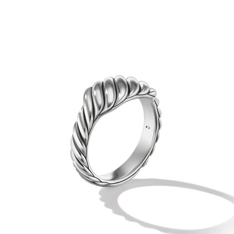 David Yurman o1w1db10526 R17441 Size:8/ Sculpted Ring in Silver Size ONE SIZE - 2 Thumbnail