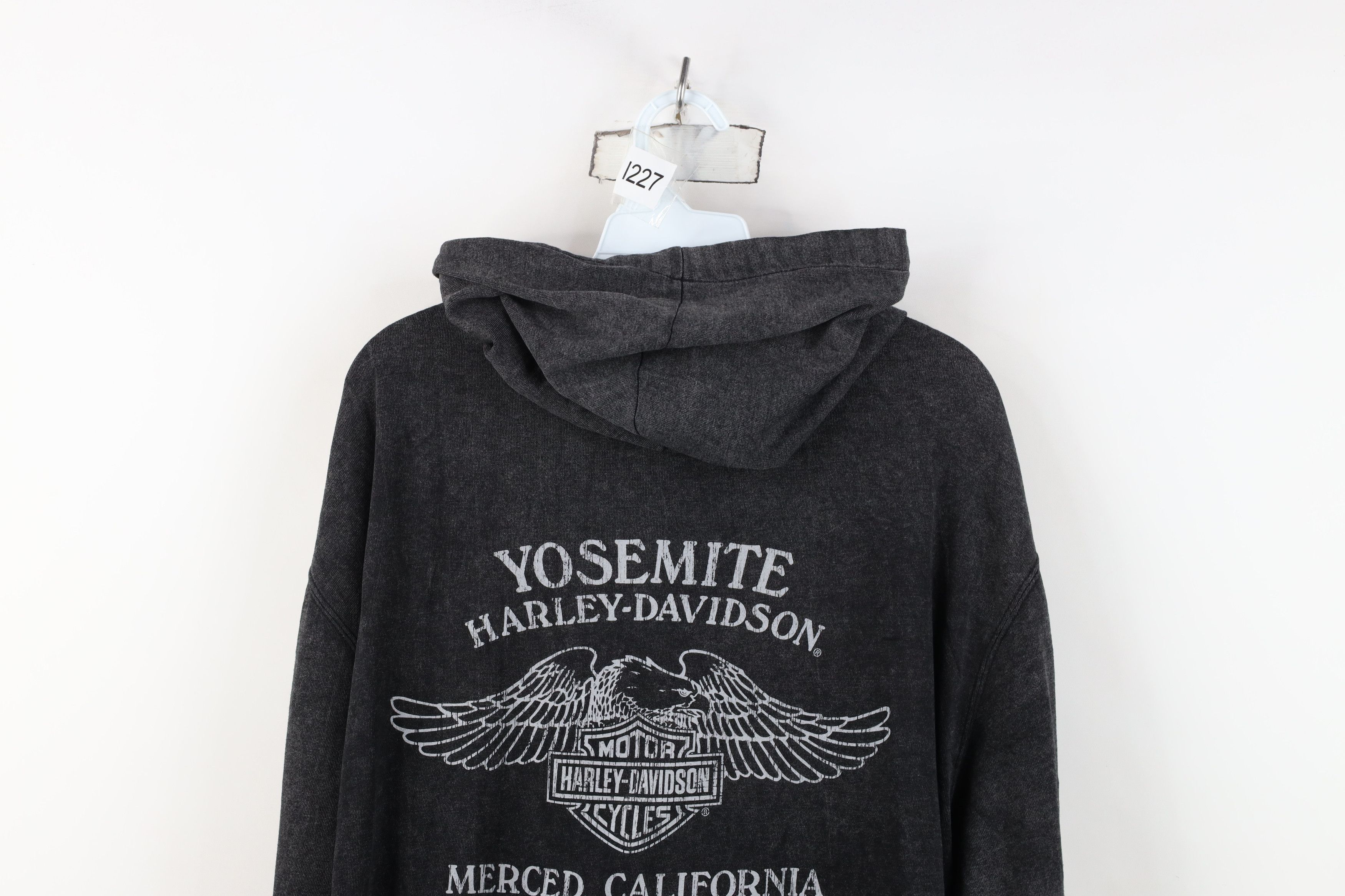 Harley Davidson Vintage Y2K Harley Davidson Acid Wash Full Zip Hoodie Gray Size US M / EU 48-50 / 2 - 15 Thumbnail