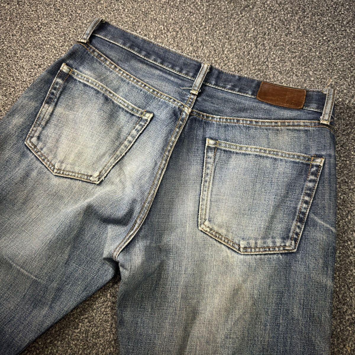 Undercover × Uniqlo 🔥🇯🇵 Japanese Vintage 90s Uniqlo S002 Regular Dirty Wash Denim Size US 33 - 6 Thumbnail