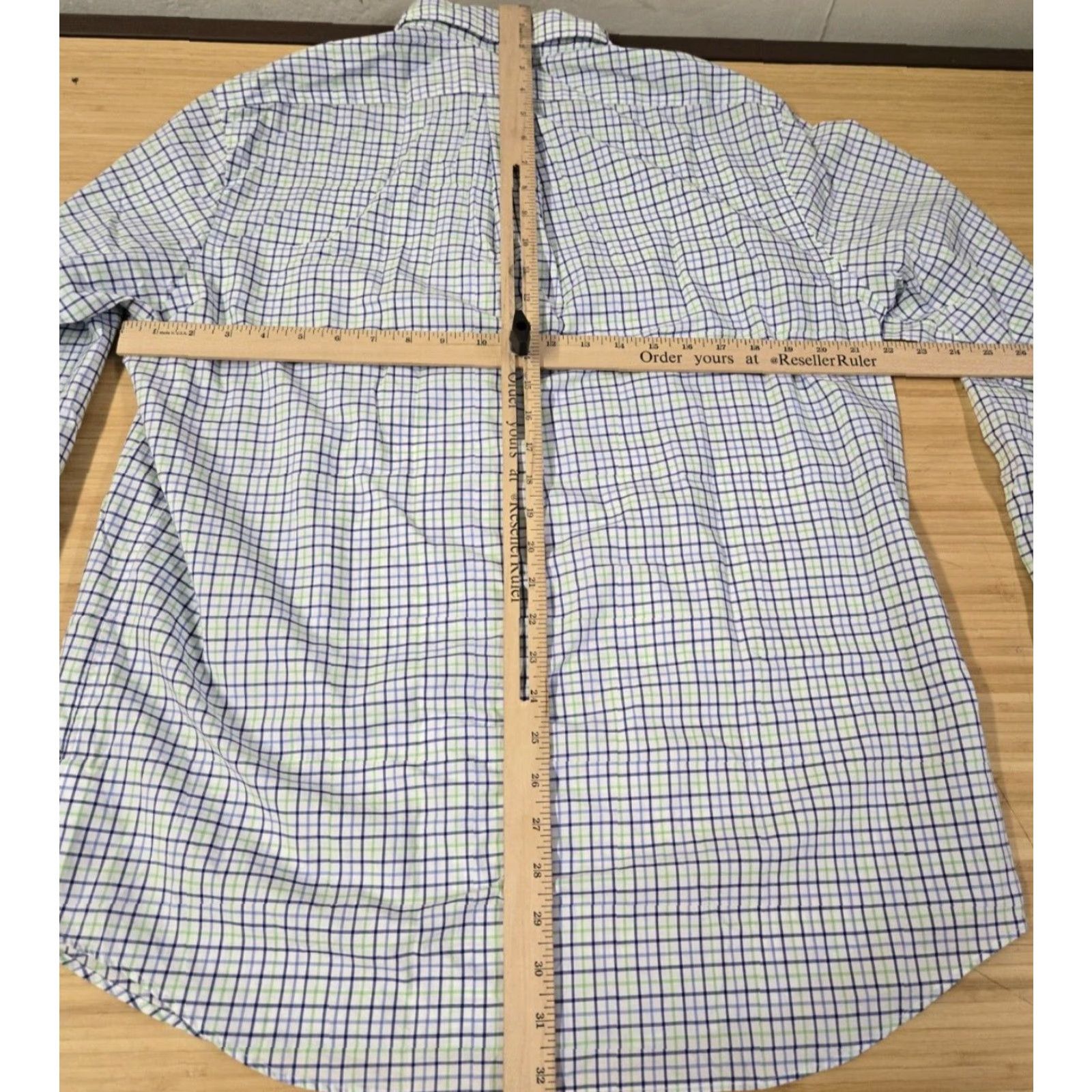 Polo Ralph Lauren Polo Ralph Lauren Shirt Men's Large Blue Green Classic Fit Button Down Plaid Size US L / EU 52-54 / 3 - 6 Thumbnail