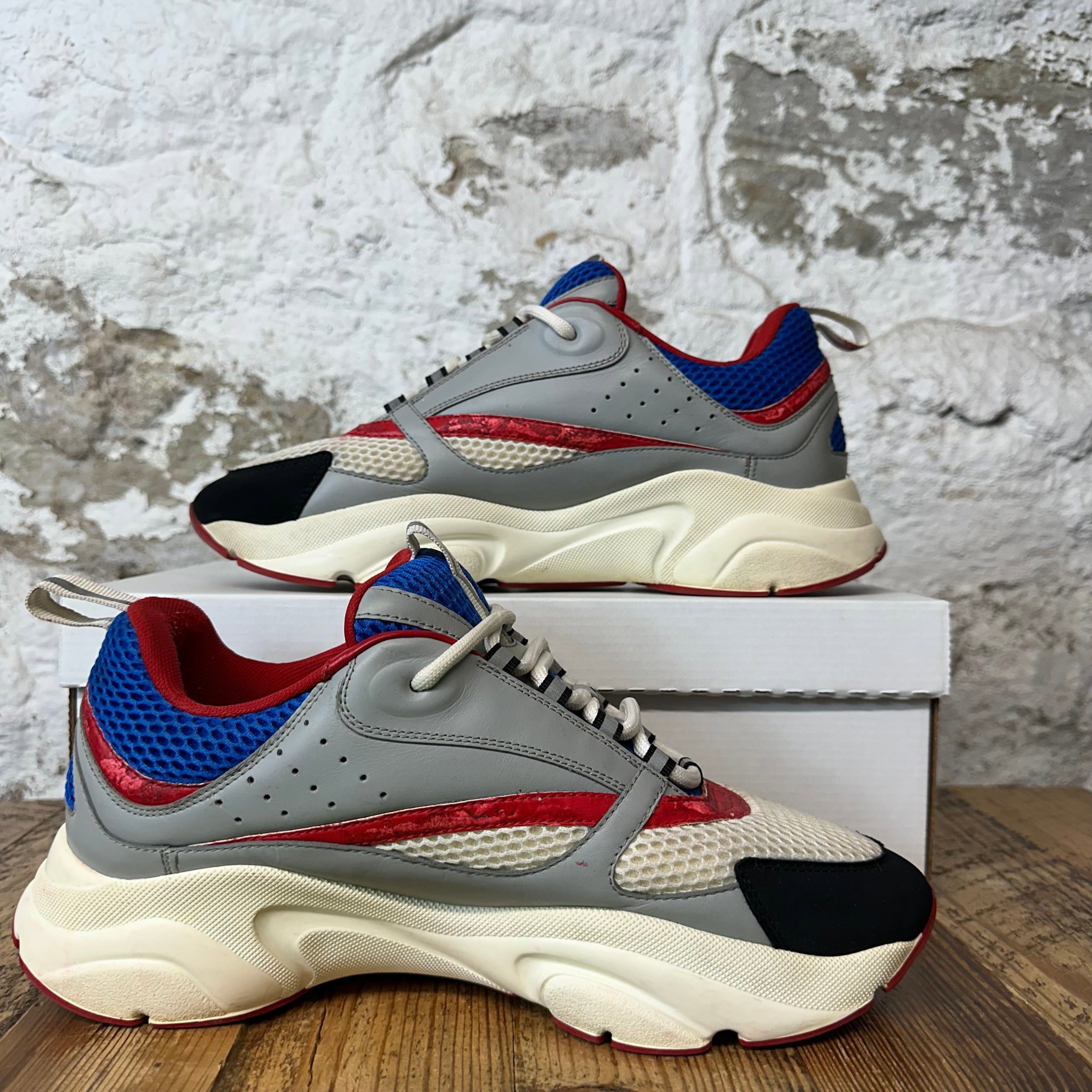 Dior Dior B22 Blue Red Grey Sneaker Sz 10 (43) Size US 10 / EU 43 - 2 Thumbnail