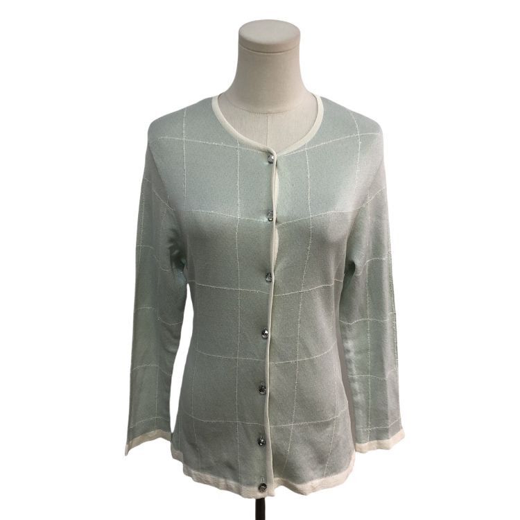 Dior Christian Dior Check Cardigan Green Size M Size M / US 6-8 / IT 42-44 - 1 Thumbnail