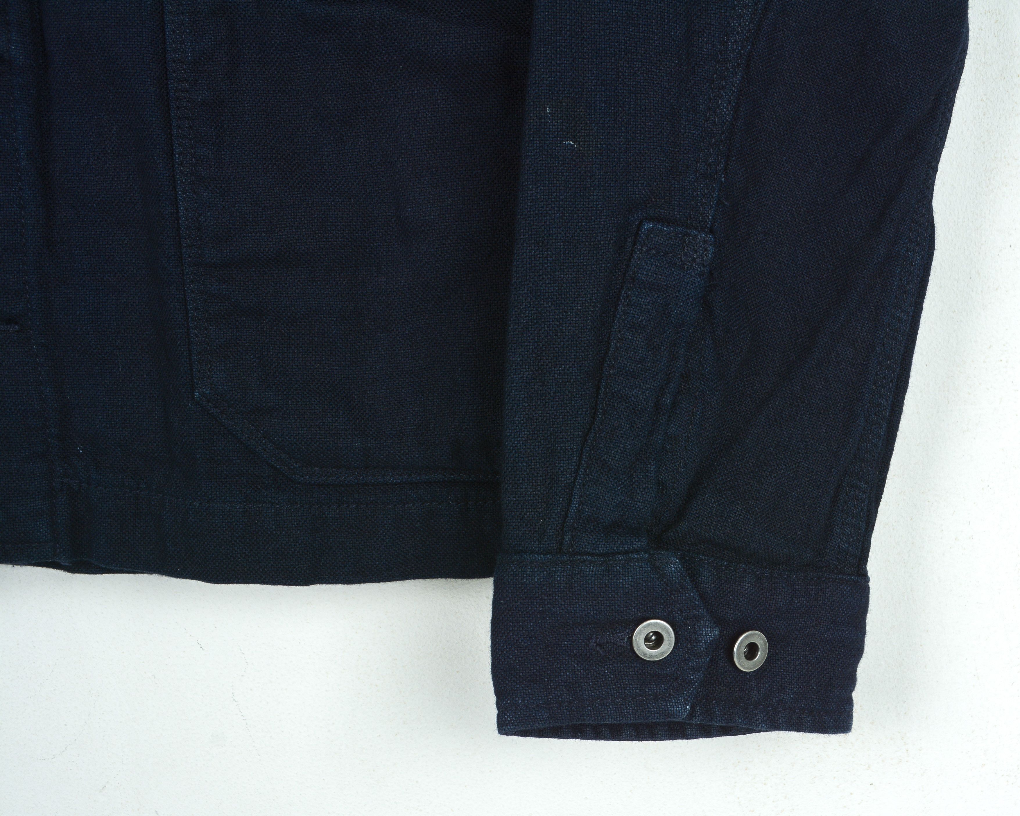 Indigo × Japanese Brand × Scotch & Soda Radio Blauw Mr Blue M Blazer Coat 100% Cotton Jacket Suit Size 38R - 9 Thumbnail