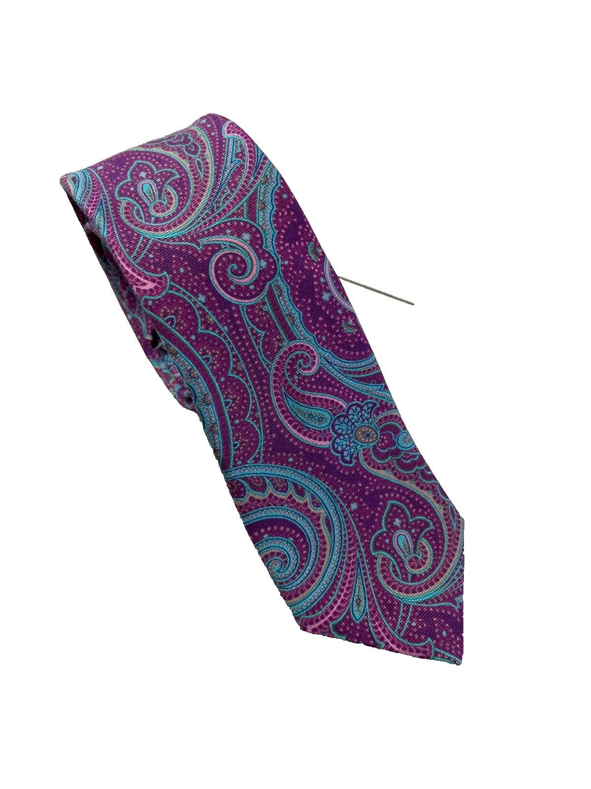 Ted Baker *** Ted Baker London Silk Tie Floral Purple Size ONE SIZE - 1 Thumbnail