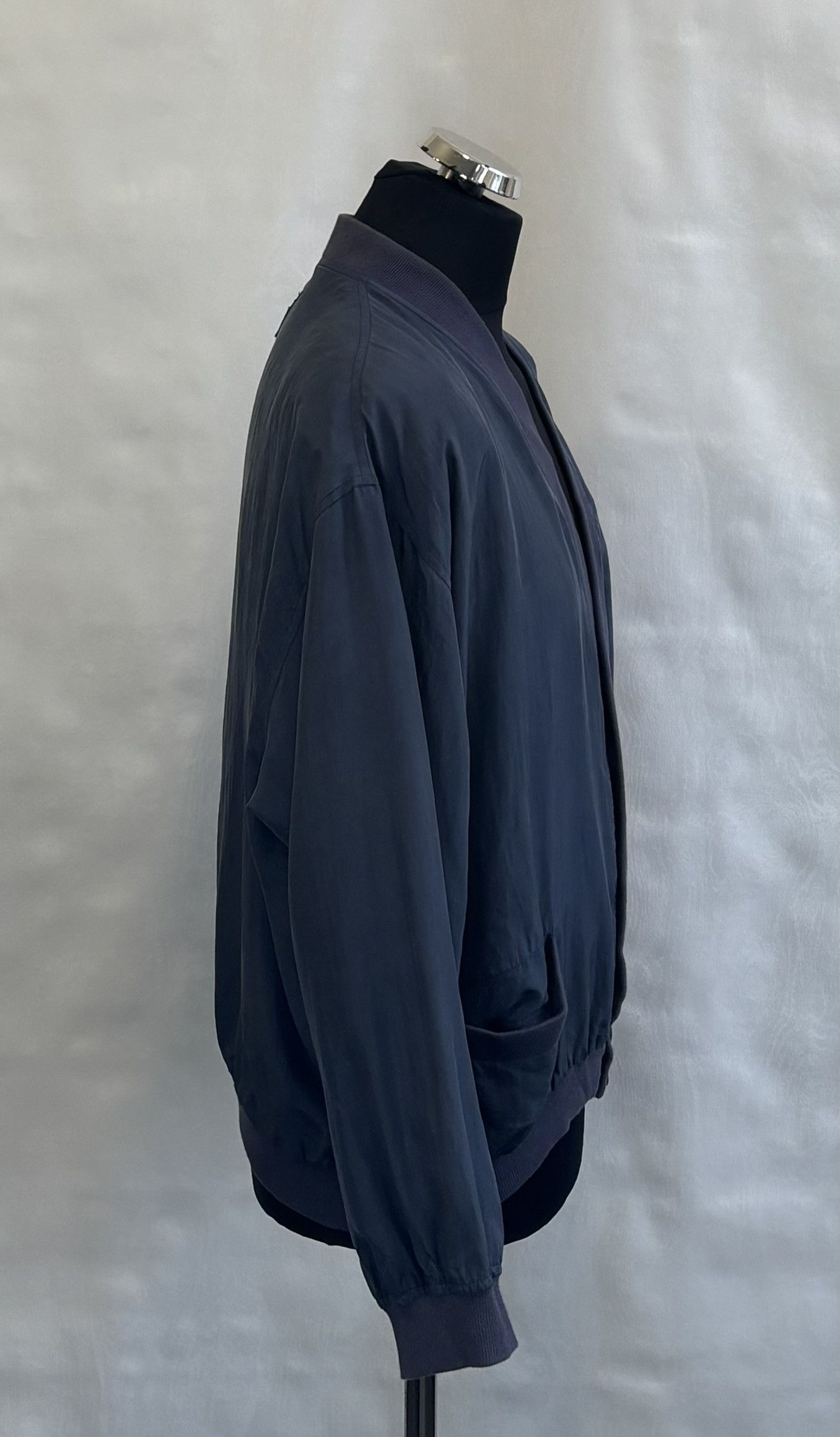 Paul & Shark Paul Shark Bomber Jacket 100% Silk Navy Large Size US L / EU 52-54 / 3 - 4 Thumbnail