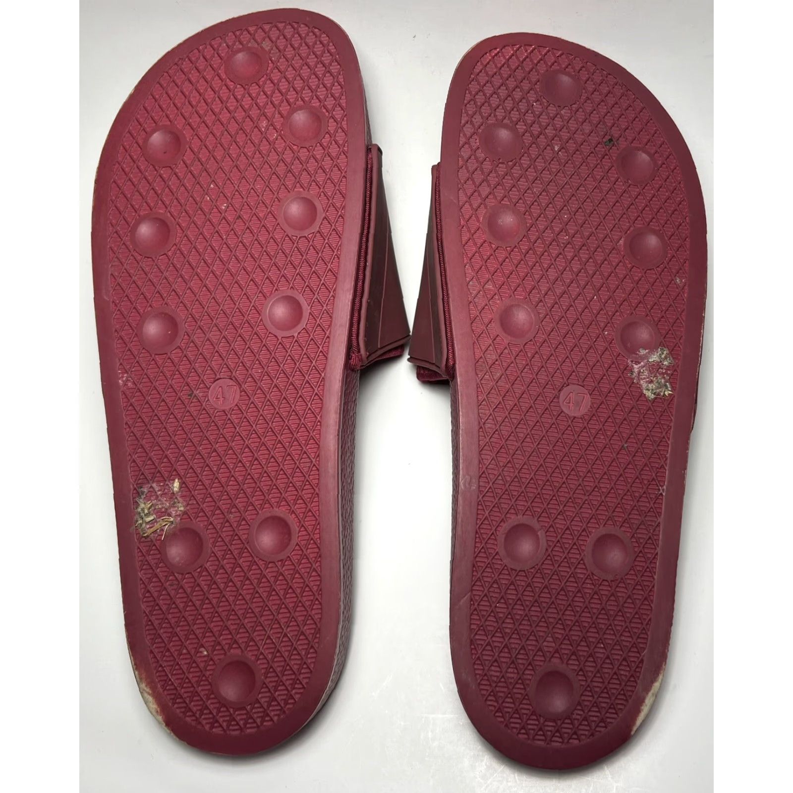 Vintage GOLF Asher Slide Sandals Maroon Red 12.5 Mens Rubber Upper Unisex Adults Slide Limited Wear Size US 12 / IT 42 - 8 Thumbnail