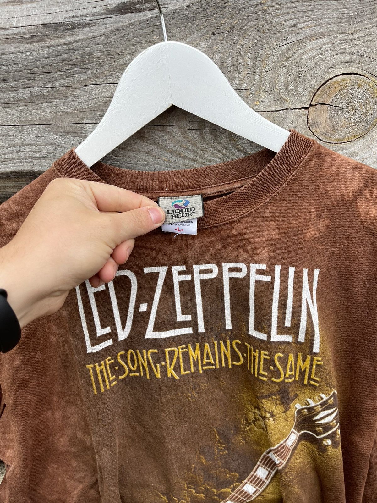 Led Zeppelin × Liquid Blue × Vintage Liquid Blue Led Zeppelin vintage band tee Size US L / EU 52-54 / 3 - 12 Thumbnail