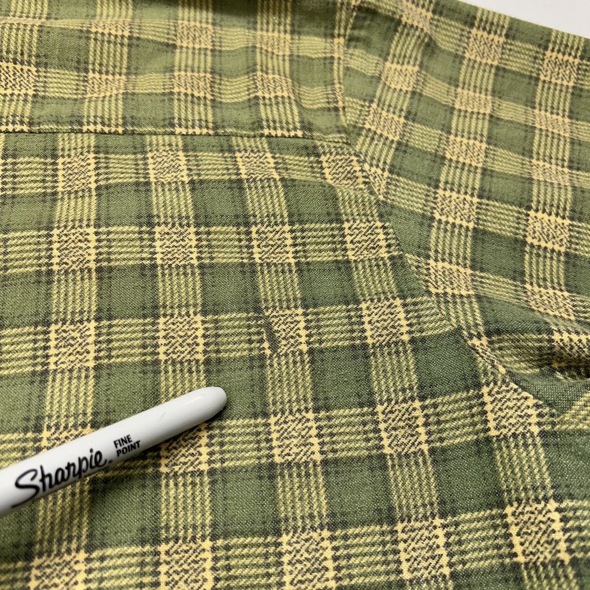 Haband × Vintage VTG Haband Flannel Shirt Green Plaid Button Up Pearl Snap Size US L / EU 52-54 / 3 - 13 Thumbnail