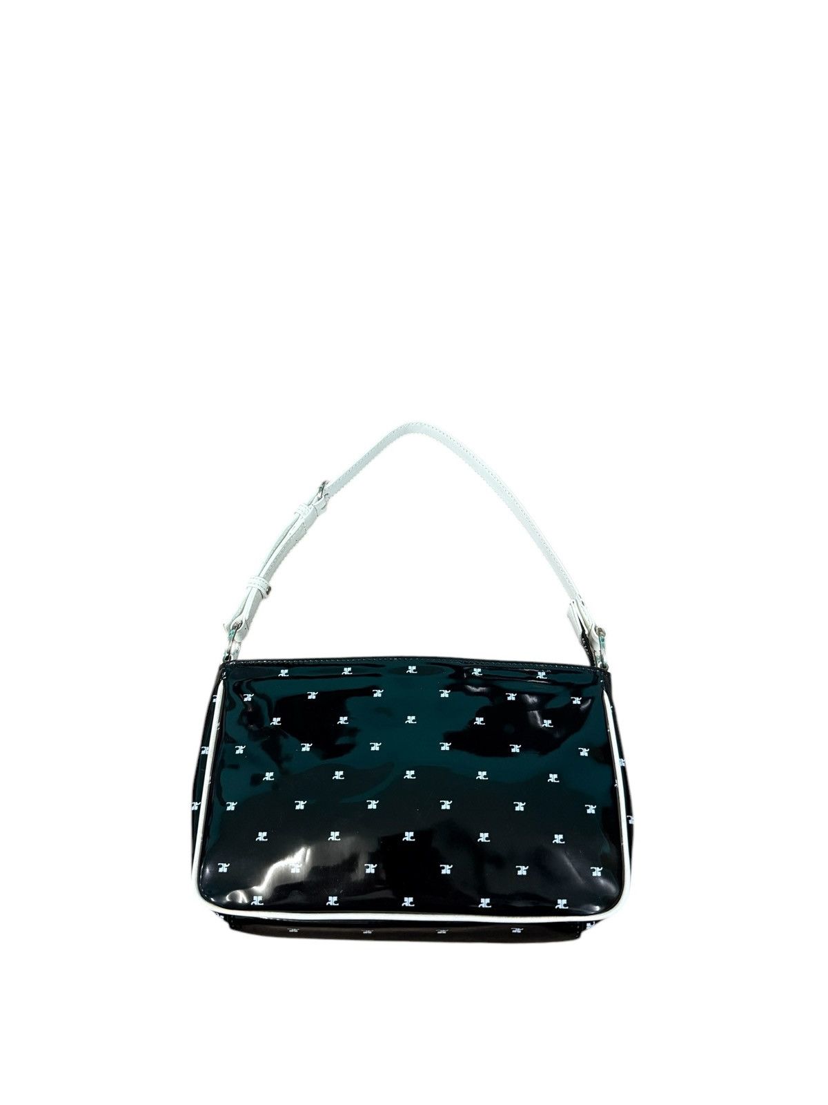 Courreges VINTAGE COURREGES WHITE LOGO PRINTED MINI SHOULDER BAG Size ONE SIZE - 2 Thumbnail