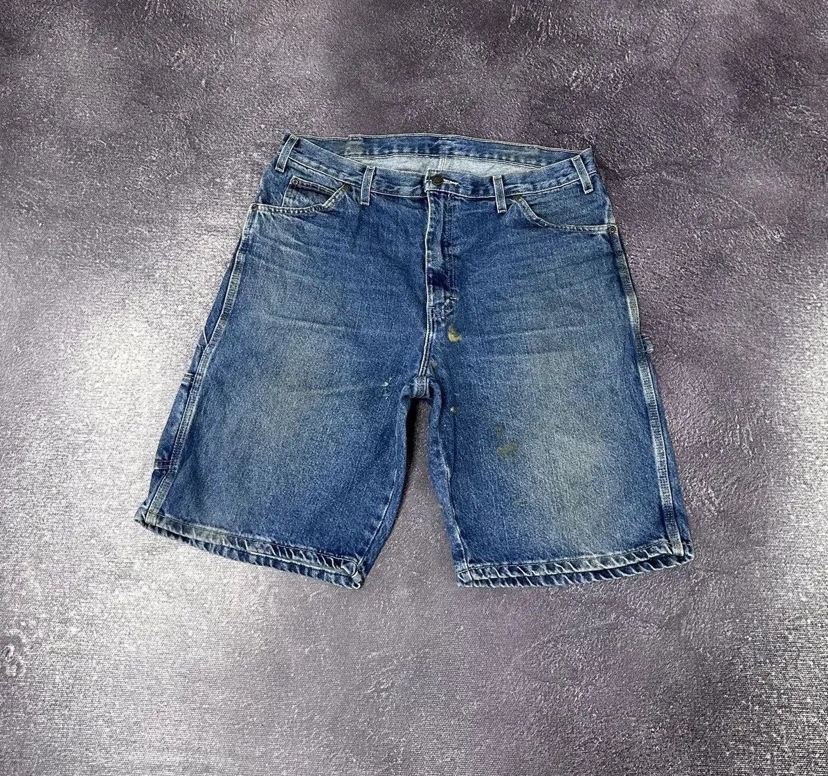 Dickies × Vintage Vintage Dickies Blue Work Hype Denim Baggy Shorts Jorts Size US 36 / EU 52 - 2 Thumbnail