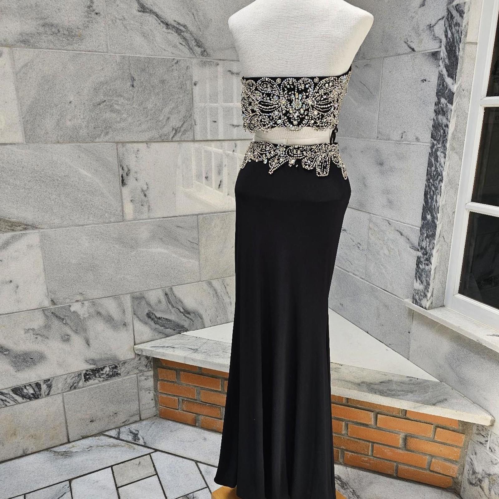 Other Women's Black and Silver 2 Piece Formal Dress Size S / US 4 / IT 40 - 4 Thumbnail