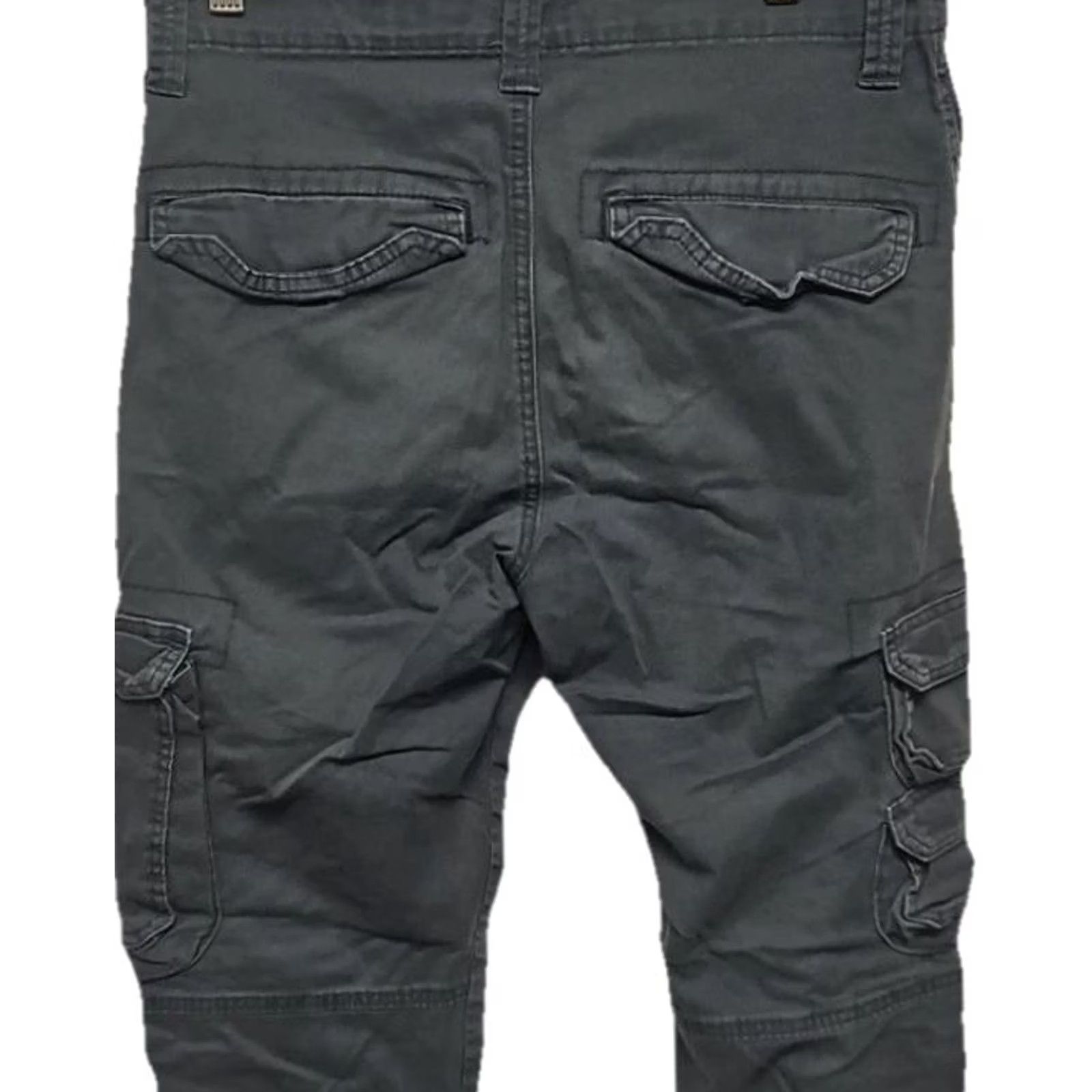 Wrangler Wrangler Gray Pants Men Slim Fit Army Military Utility Tapered Leg 30x29 Cargo Pocket Twill Cotton Button Zip Flat Front Mid Rise Size US 30 / EU 46 - 6 Thumbnail