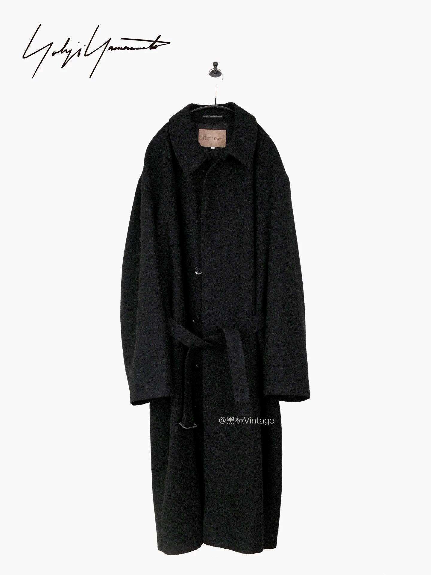Yohji Yamamoto Yohji Yamamoto 02AW Vintage Collared Belted Overcoat Men's Size US L / EU 52-54 / 3 - 1 Thumbnail