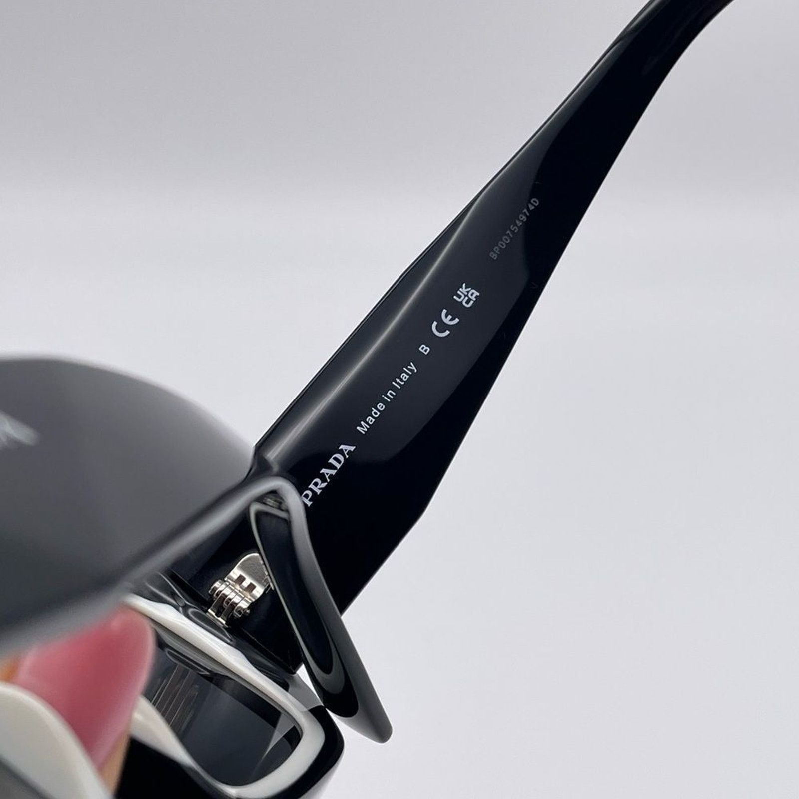 Prada BRAND NEW PRADA PR06YSF 09Q5S0 Black White/Dark Grey Unisex Size ONE SIZE - 4 Thumbnail