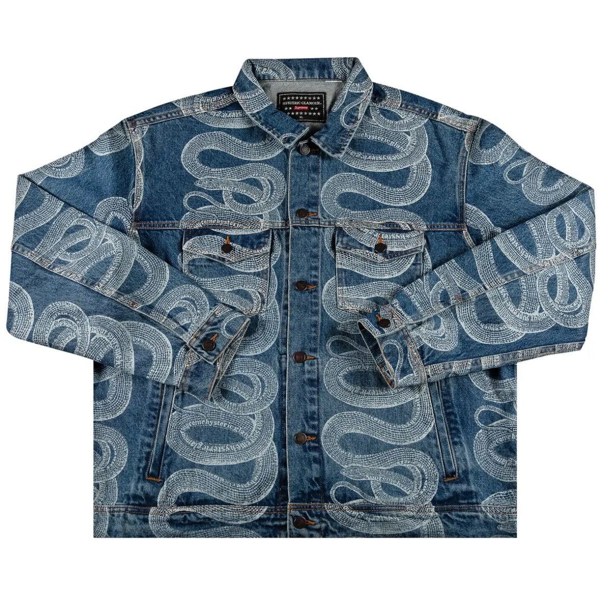 supreme hysteric glamour snake denim 訳アリ Supreme/Hysteric Glamour Snake Denim Trucker Jacket - ParkSIDER