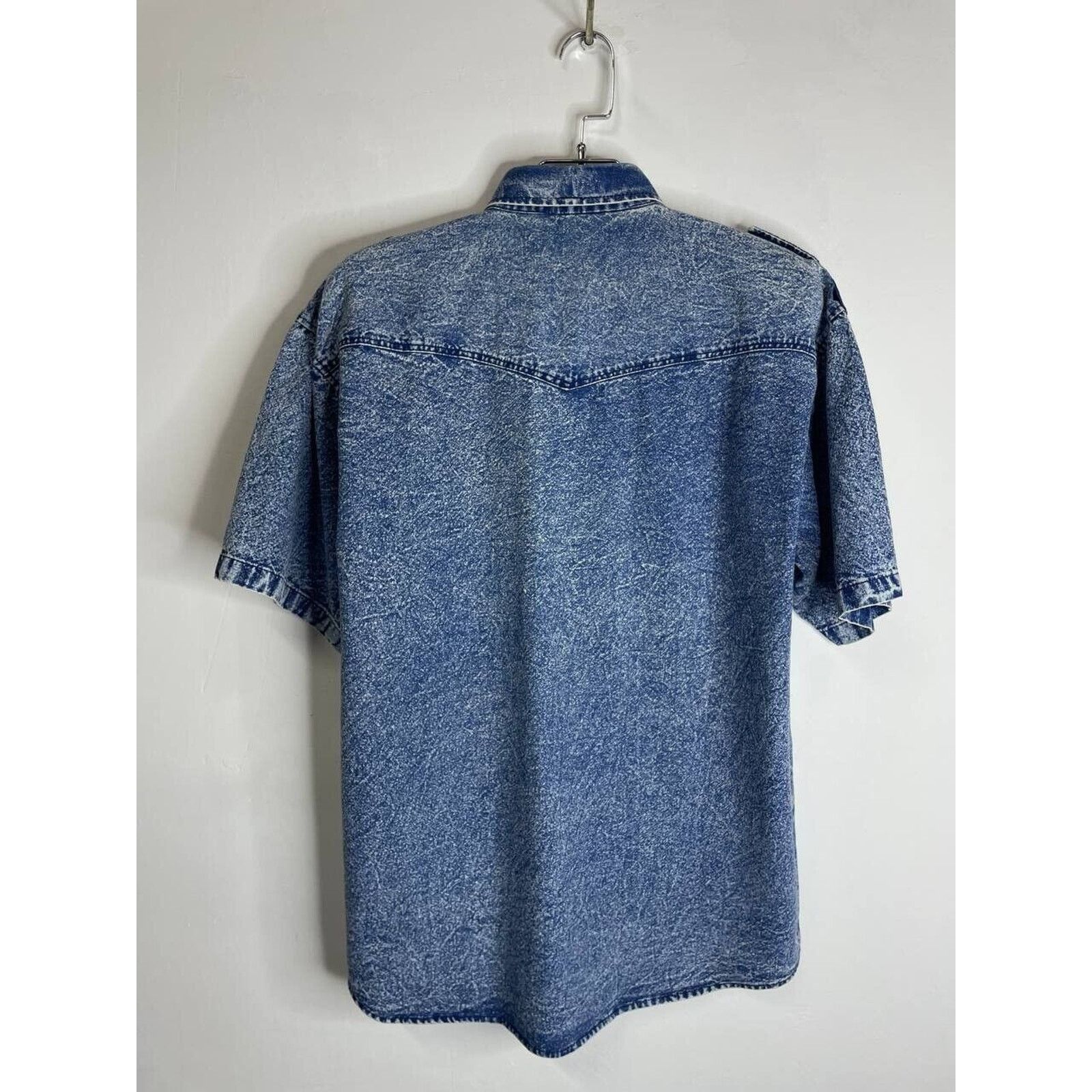 Levi's Vintage Levi’s Western Denim Shirt XL U.S. Army Eagle USA Size US XL / EU 56 / 4 - 5 Thumbnail