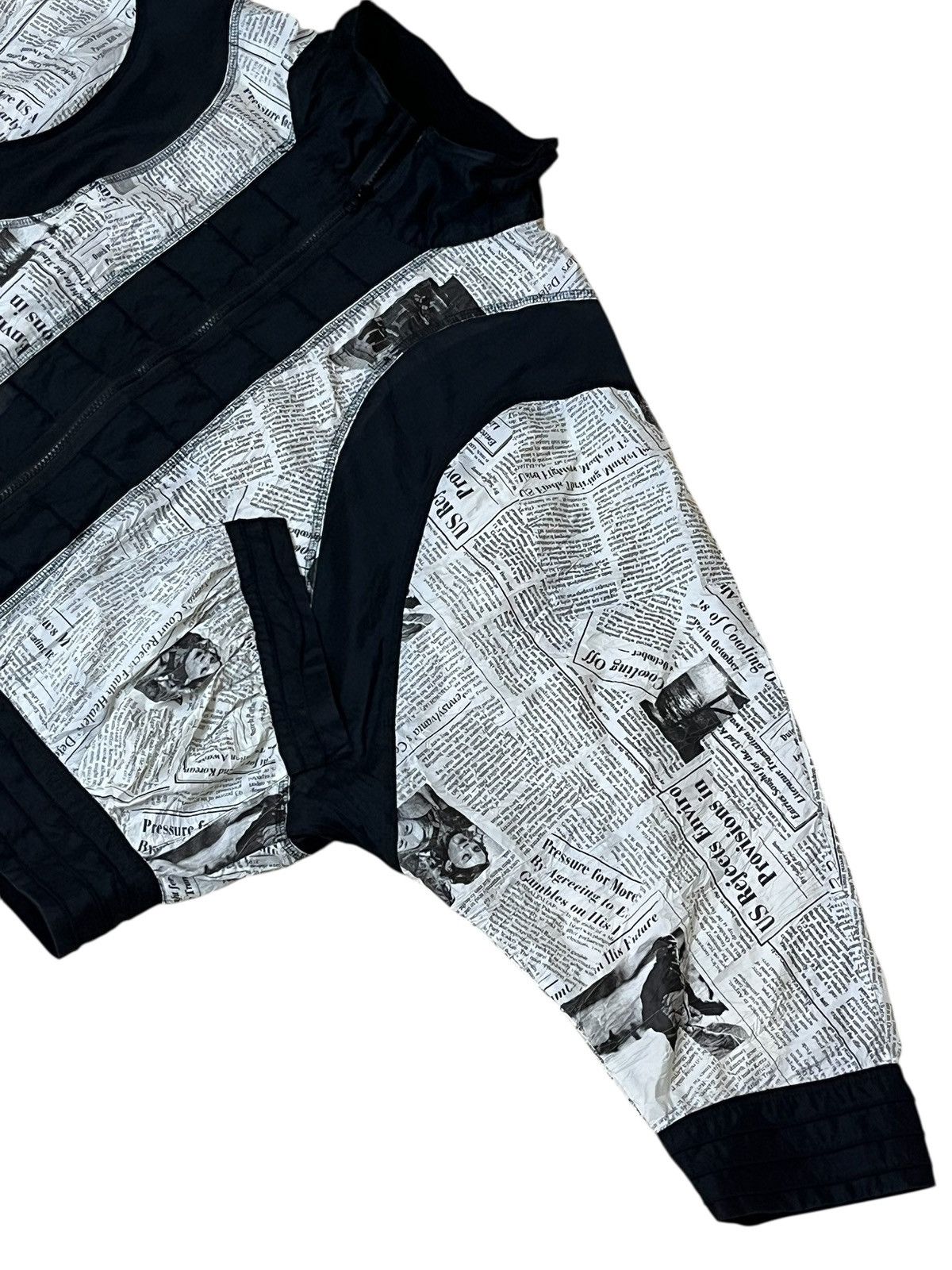 Japanese Brand vintage japanese EIKO KONDO newspaper baggy paperthin jacket Size US L / EU 52-54 / 3 - 9 Thumbnail
