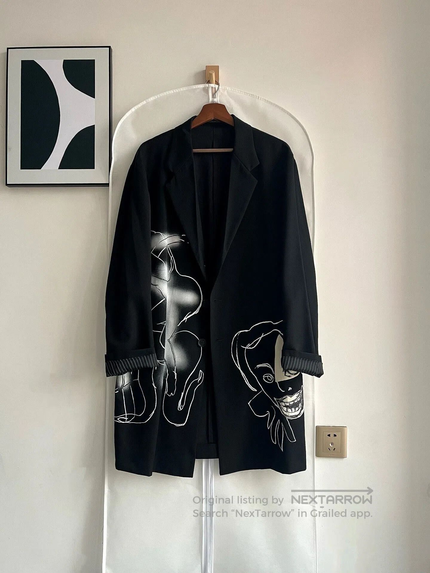Yohji Yamamoto Yohji Yamamoto Graphic Coat. Size US M / EU 48-50 / 2 - 6 Thumbnail