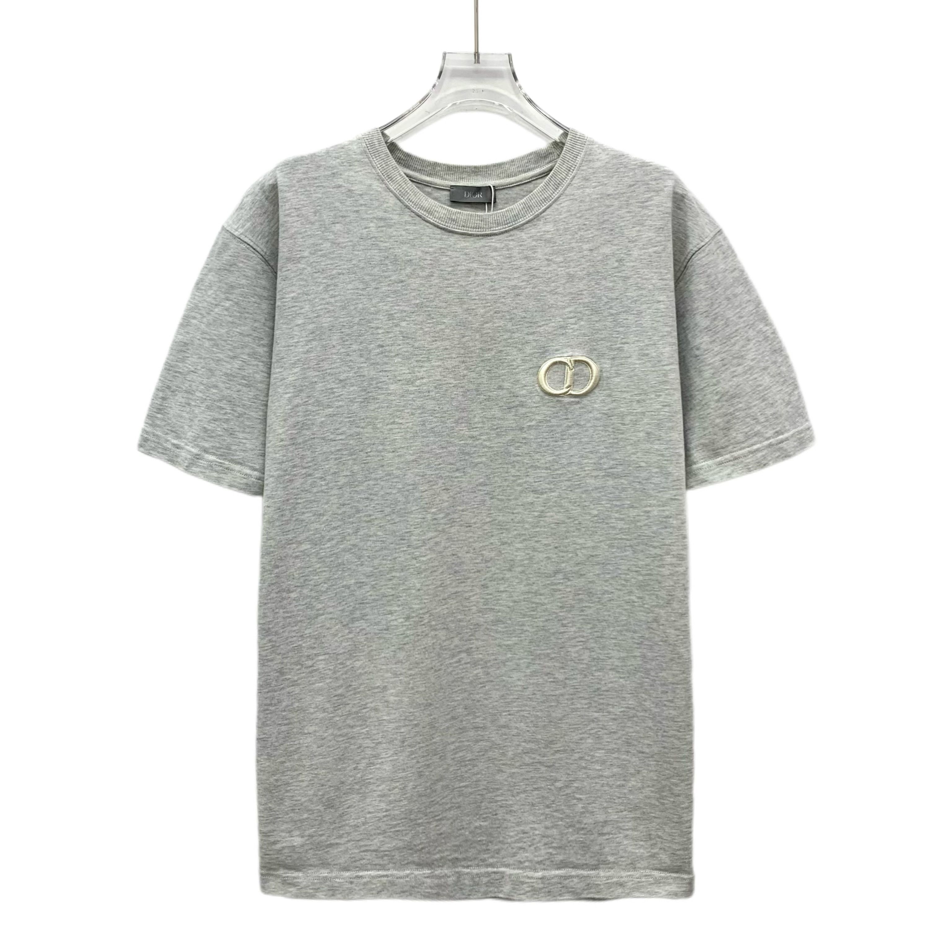 Dior Dior CD Logo T-Shirt Grey (S) Size US S / EU 44-46 / 1 - 1 Thumbnail