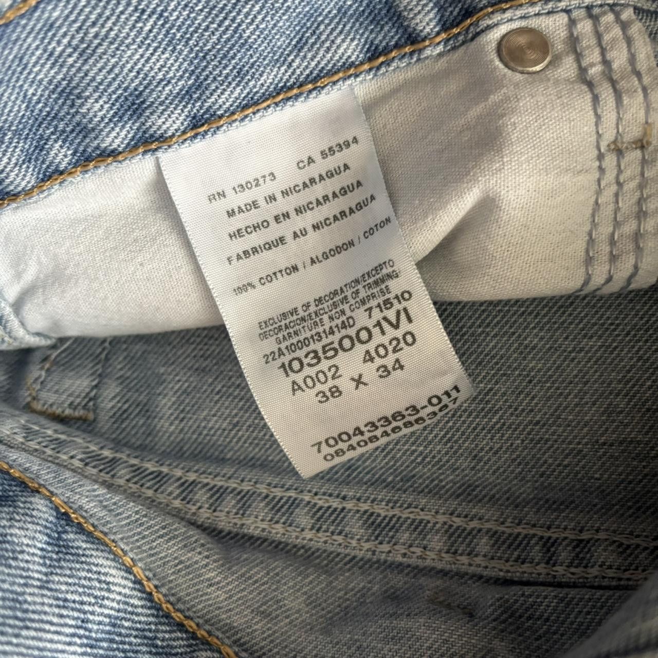 Vintage Crazy Vintage Y2K/2000s Baggy Light Wash Skater Denim Jeans! 38x34 Size US 38 / EU 54 - 8 Thumbnail