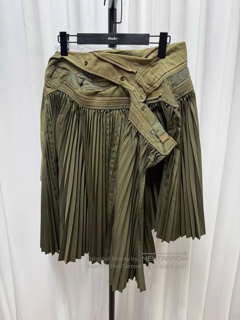 Junya Watanabe Junya Watanabe size XS Deconstructed Military Maxi Skirt Size 22" - 1 Thumbnail