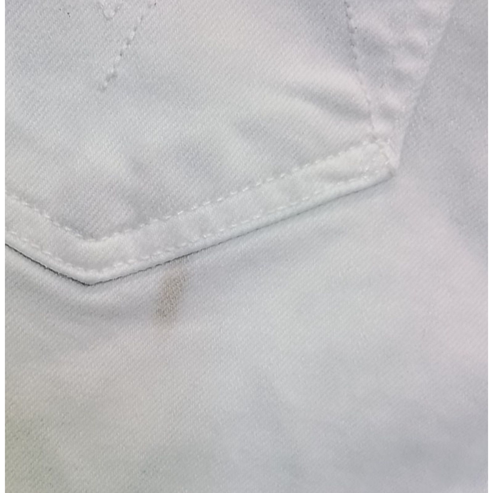 MOTHER Mother Mid Rise Dazzler Jeans Women's 31 x 27 White Size 31" - 4 Thumbnail