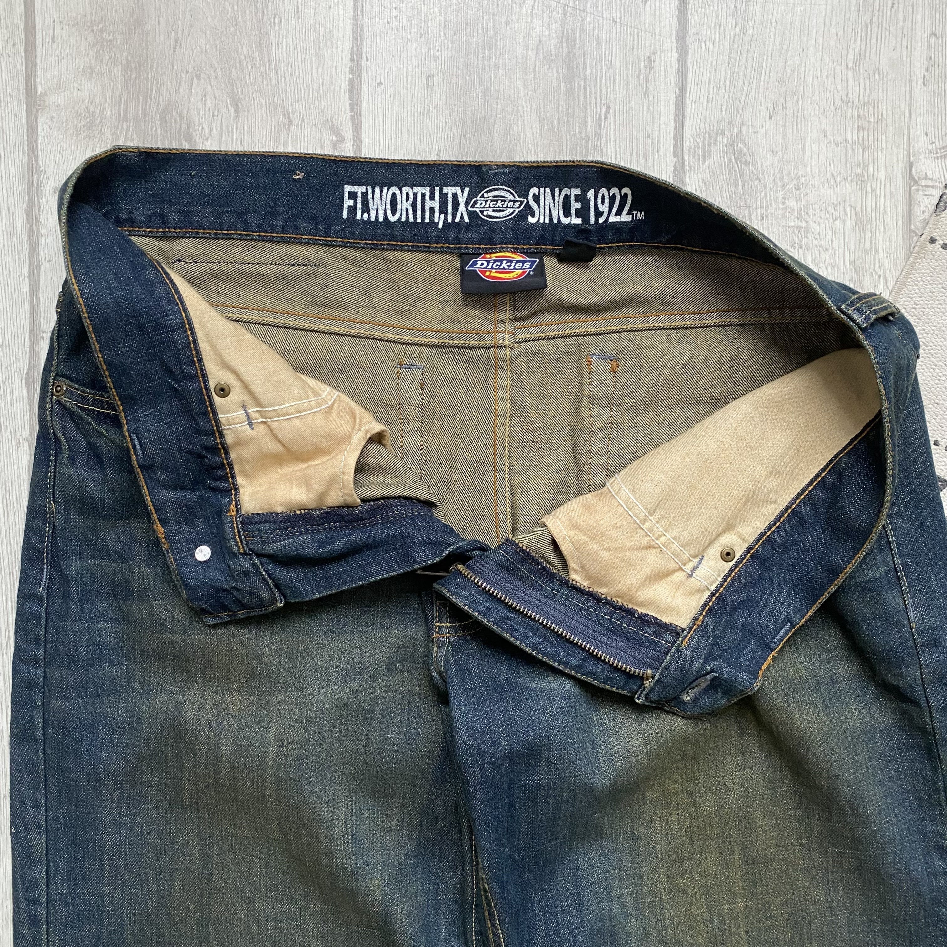 Dickies Vintage 2000s Diskies denim pants Skater baggy jeans Size US 36 / EU 52 - 9 Thumbnail