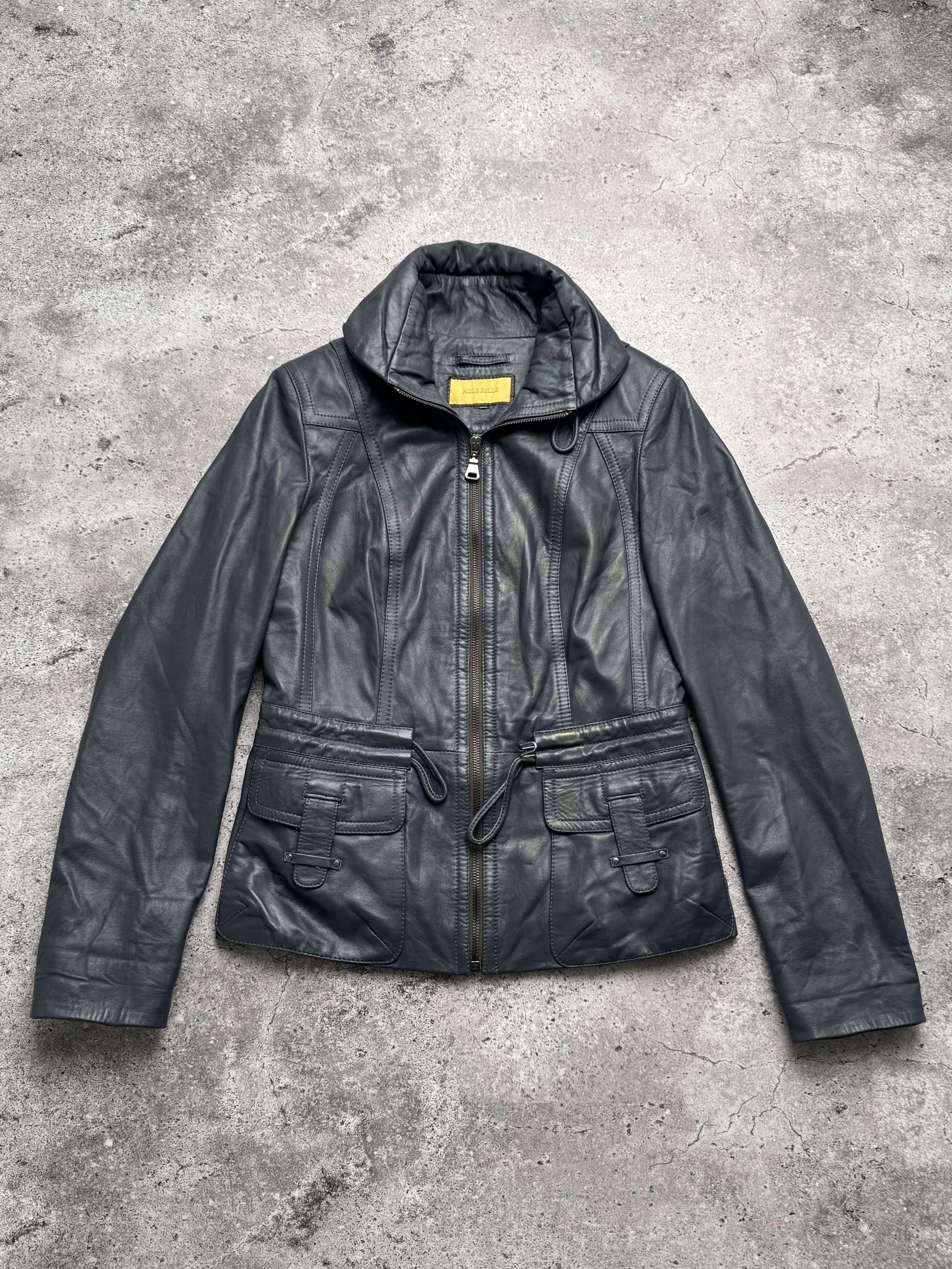 Vintage Vintage Cropped Leather Jacket C2(V485) Size S / US 4 / IT 40 - 1 Thumbnail
