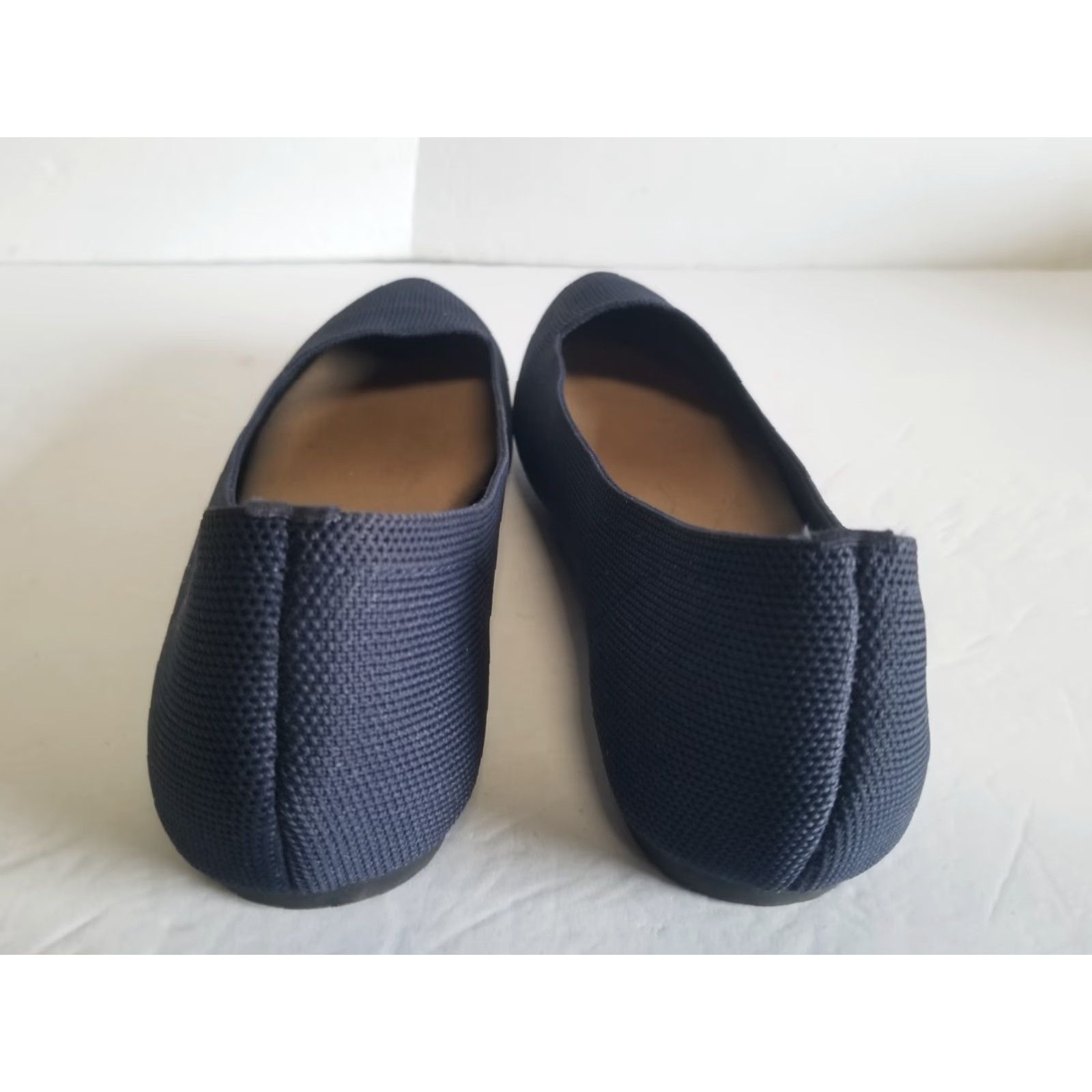 Vintage Jellypop Loafers Women's Size 8 Navy Blue Textile Pointed Toe Block Heel 1-1.9 in Size US 8 / IT 38 - 3 Thumbnail
