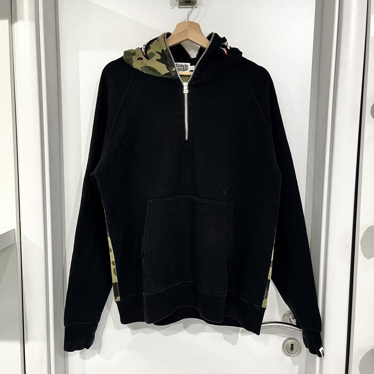 Bape quarter zip hoodie on sale