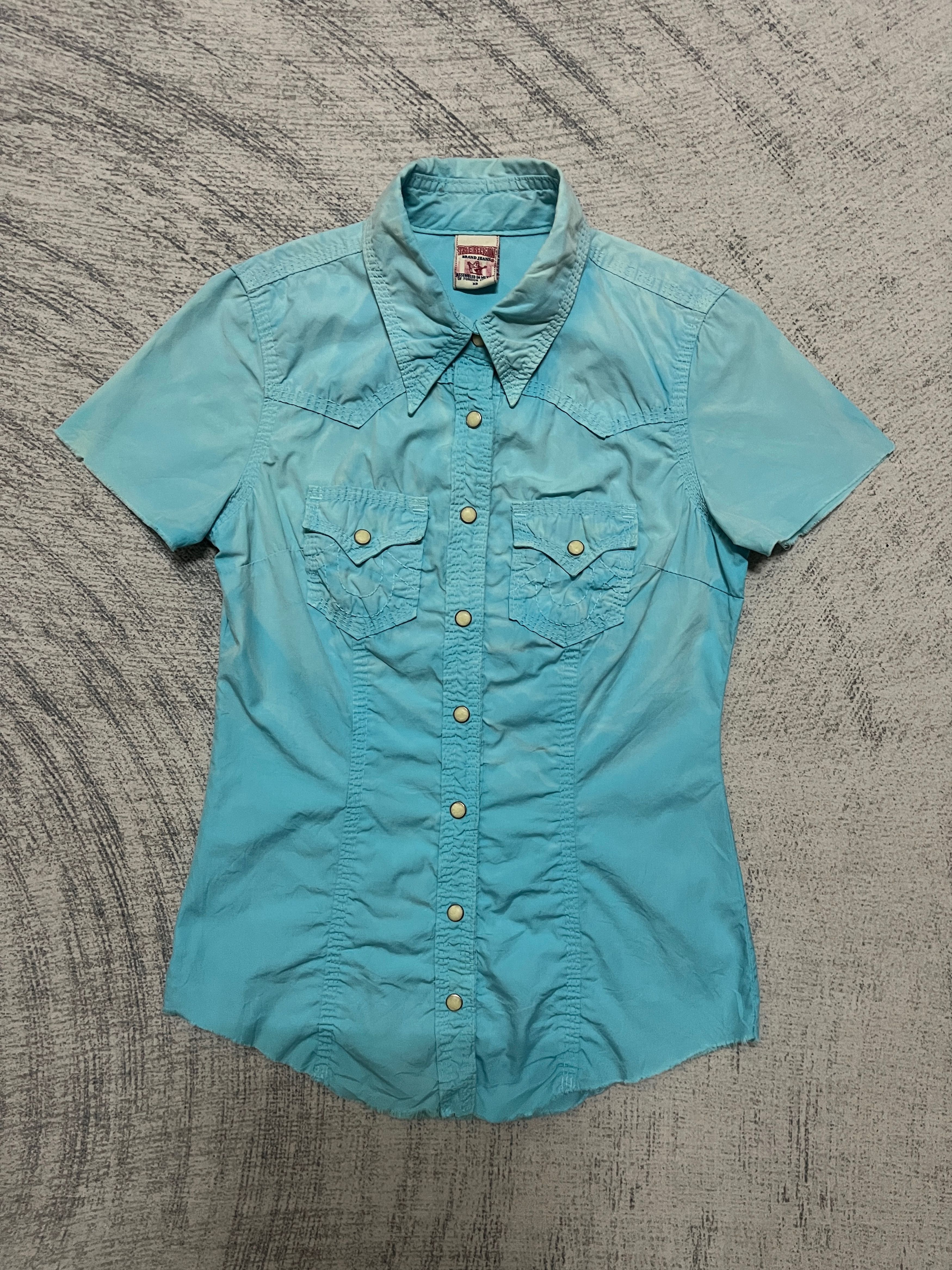 True Religion True Religion Pearl Snap Button Up Western Shirt Size XS / US 0-2 / IT 36-38 - 1 Thumbnail