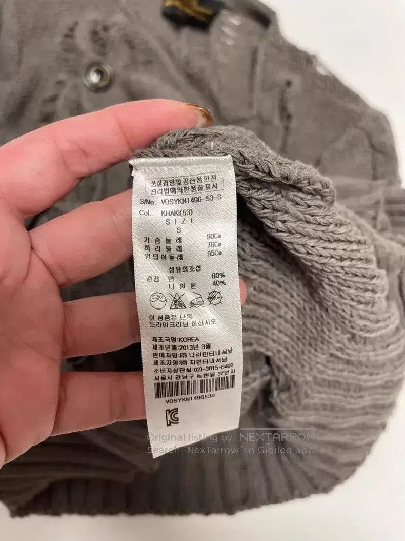 Vivienne Westwood Vivienne Westwood Smoky Grey Distressed Chunky Knit Cardig Size S / US 4 / IT 40 - 4 Thumbnail