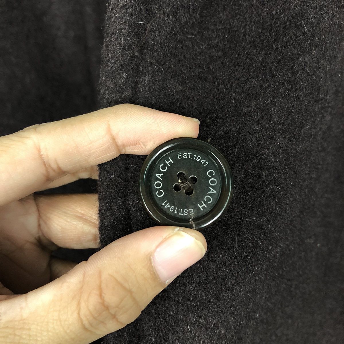 Coach 📌Vintage Coach Button Wool Jacket Size US M / EU 48-50 / 2 - 18 Thumbnail