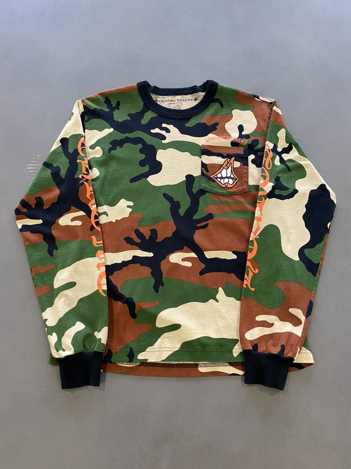 Chrome Hearts Chrome Hearts Matty Boy “caution” Camo Long Sleeve Grailed 1155