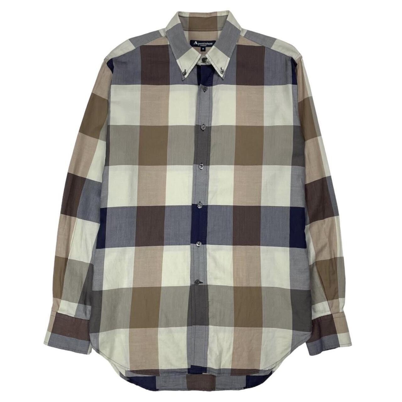 Aquascutum Aquascutum House Check Long Sleeved Button Up Shirt M Size US M / EU 48-50 / 2 - 1 Thumbnail