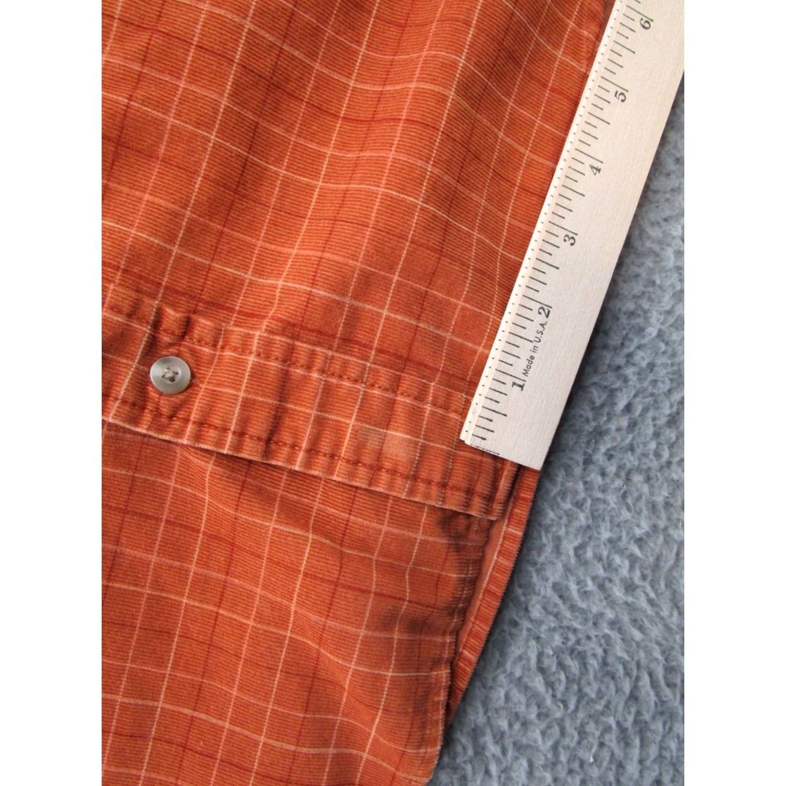 Eddie Bauer VINTAGE Eddie Bauer Mens Orange Corduroy Button-Down Long Sleeve Shirt S Jump to Primed Size US S / EU 44-46 / 1 - 4 Thumbnail