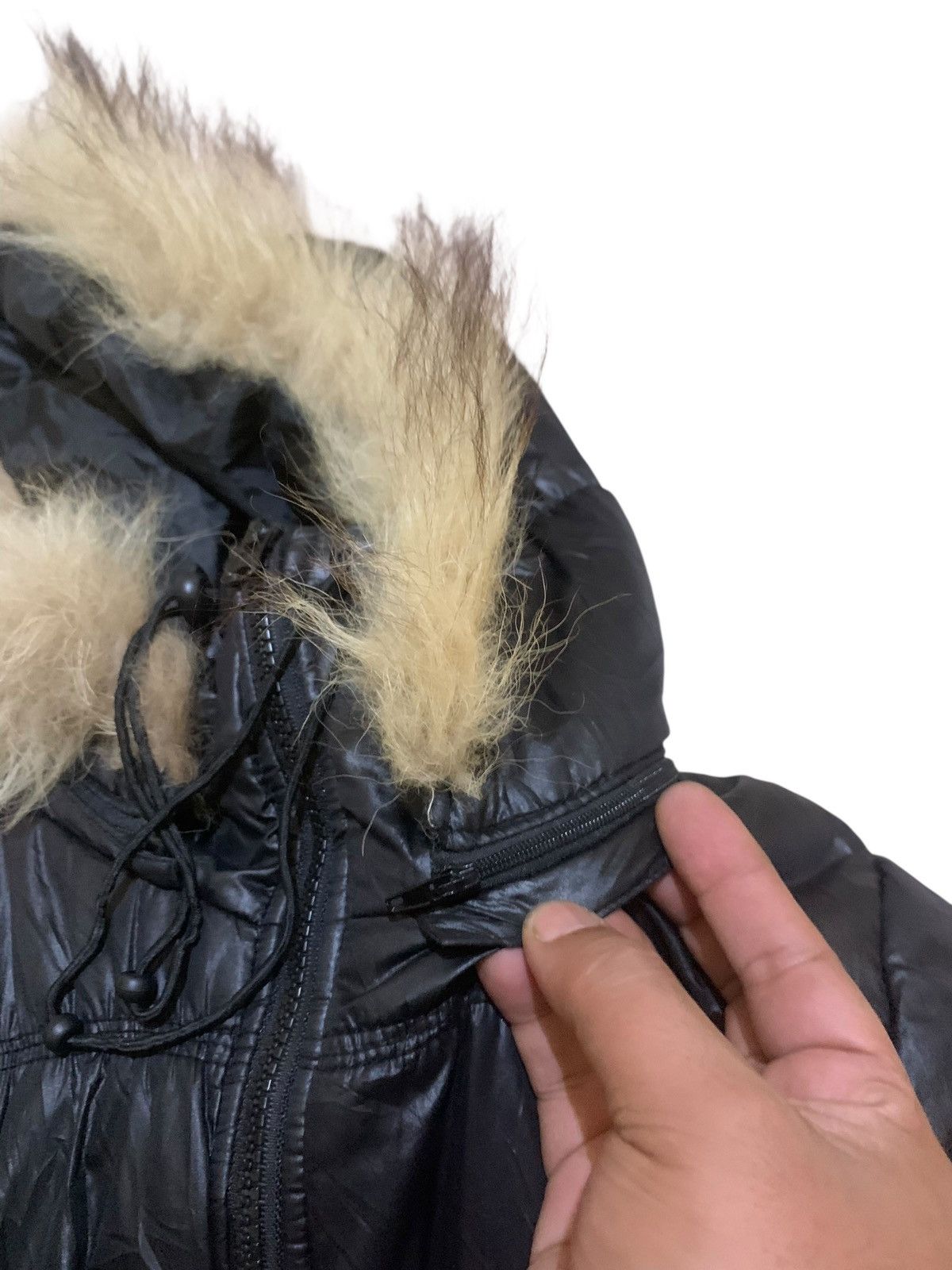 Le Grande Bleu (L.G.B.) T.T.U puffer raccoon fur hooded jacket double layer Size US S / EU 44-46 / 1 - 7 Thumbnail