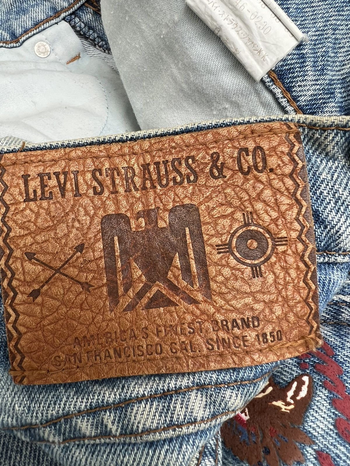 Levi's Vintage 1989 Levi’s Apache Dirty Mud Denim Jeans Size US 31 - 23 Thumbnail